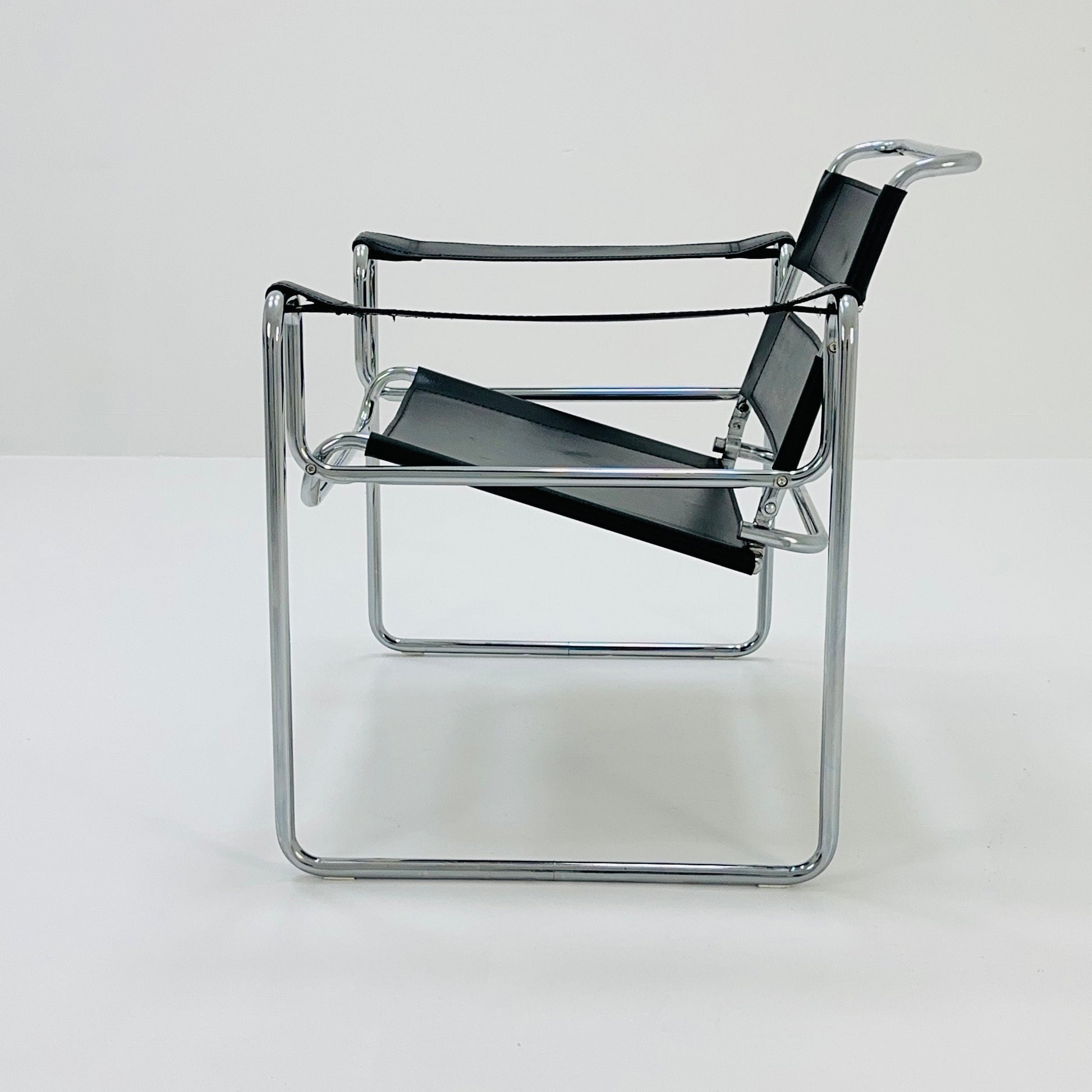 Mid century Black B3 armchair WASSILY style by Marcel Brauer , 1990s Germany