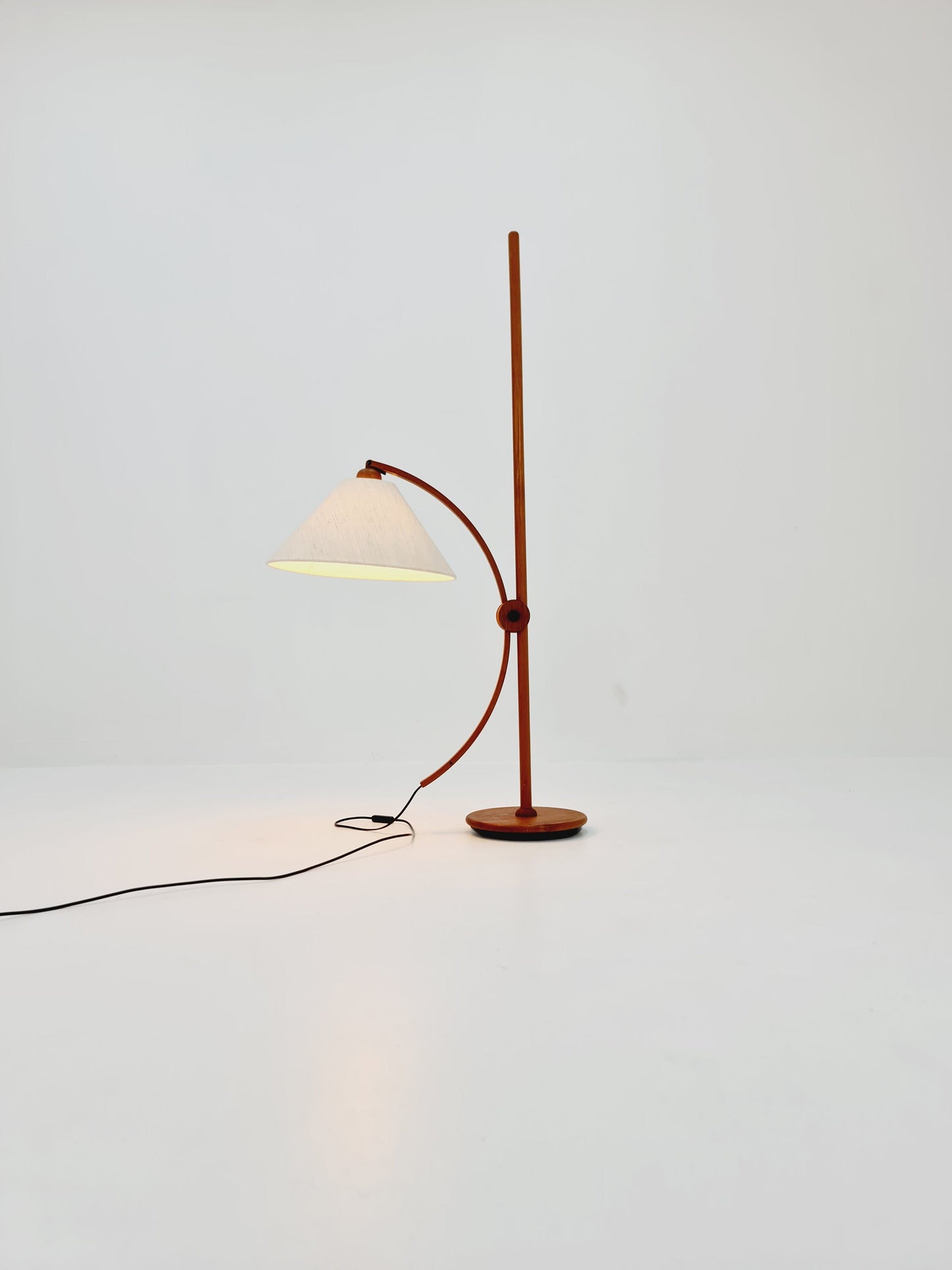 Vintage Danish Teak floor lamp by DOMUS 1970s