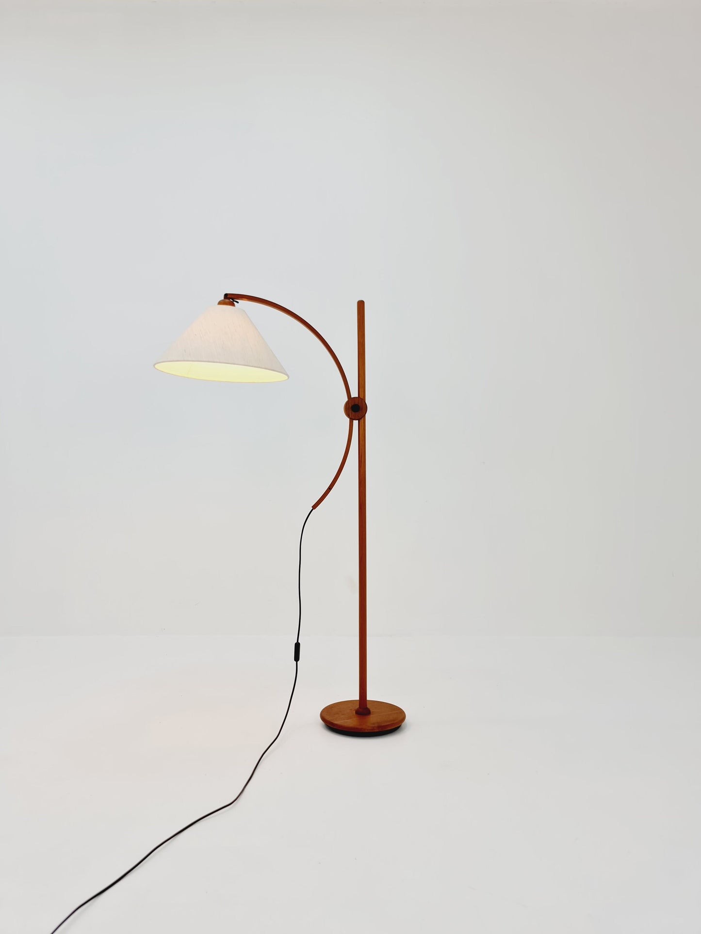 Vintage Danish Teak floor lamp by DOMUS 1970s