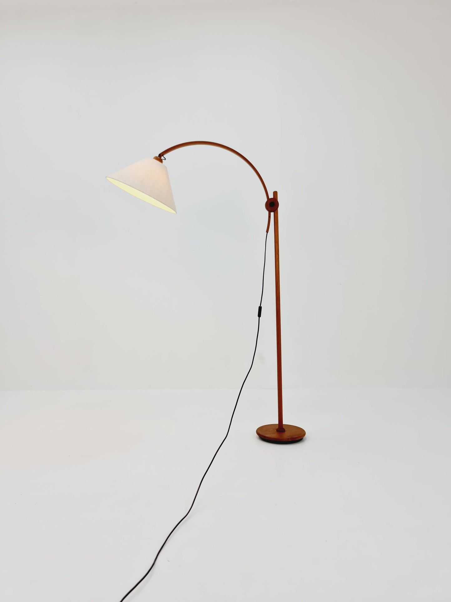 Vintage Danish Teak floor lamp by DOMUS 1970s