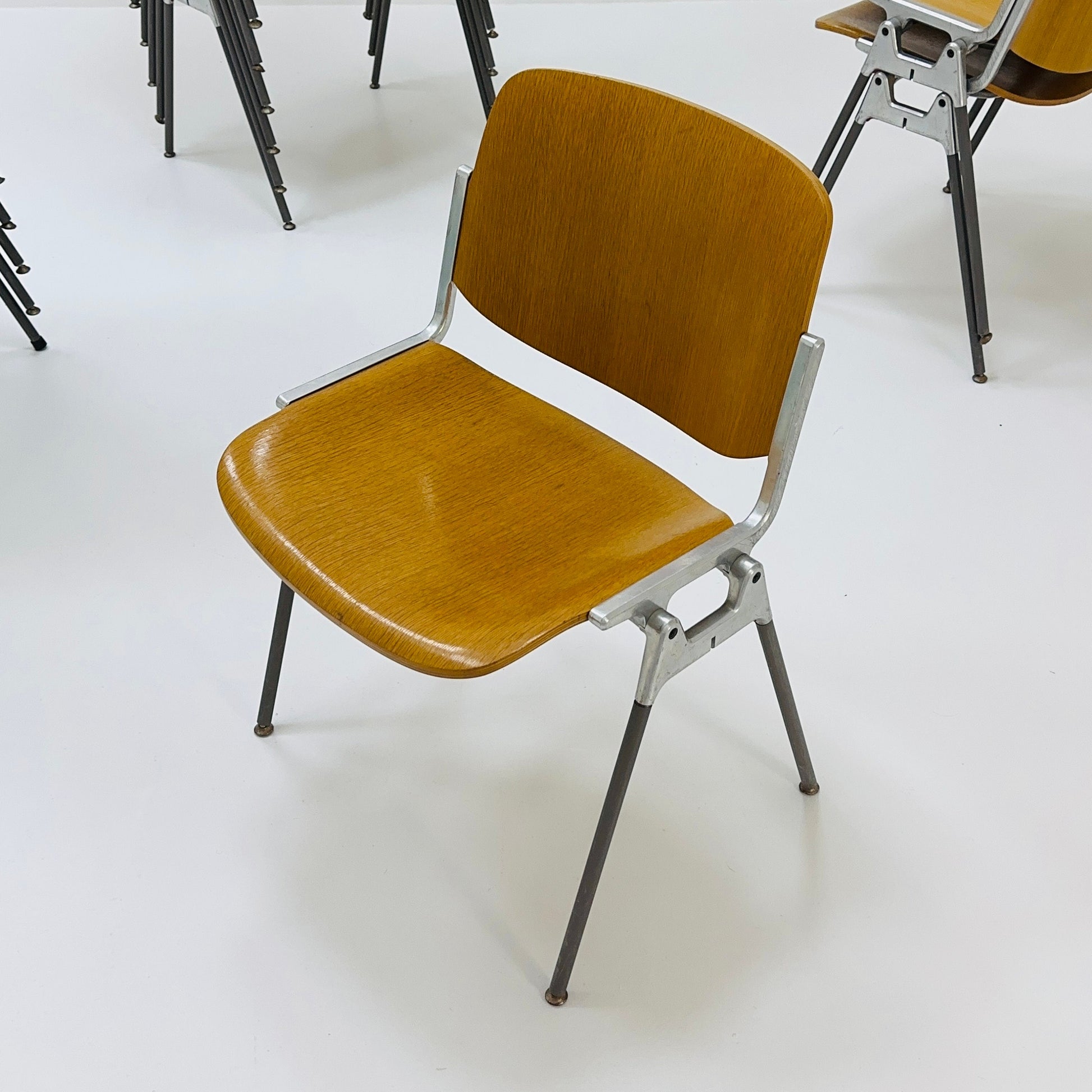 Mid century Stacking desk chair by Giancarlo Piretti for Anomima Castelli ,Italy 1960s