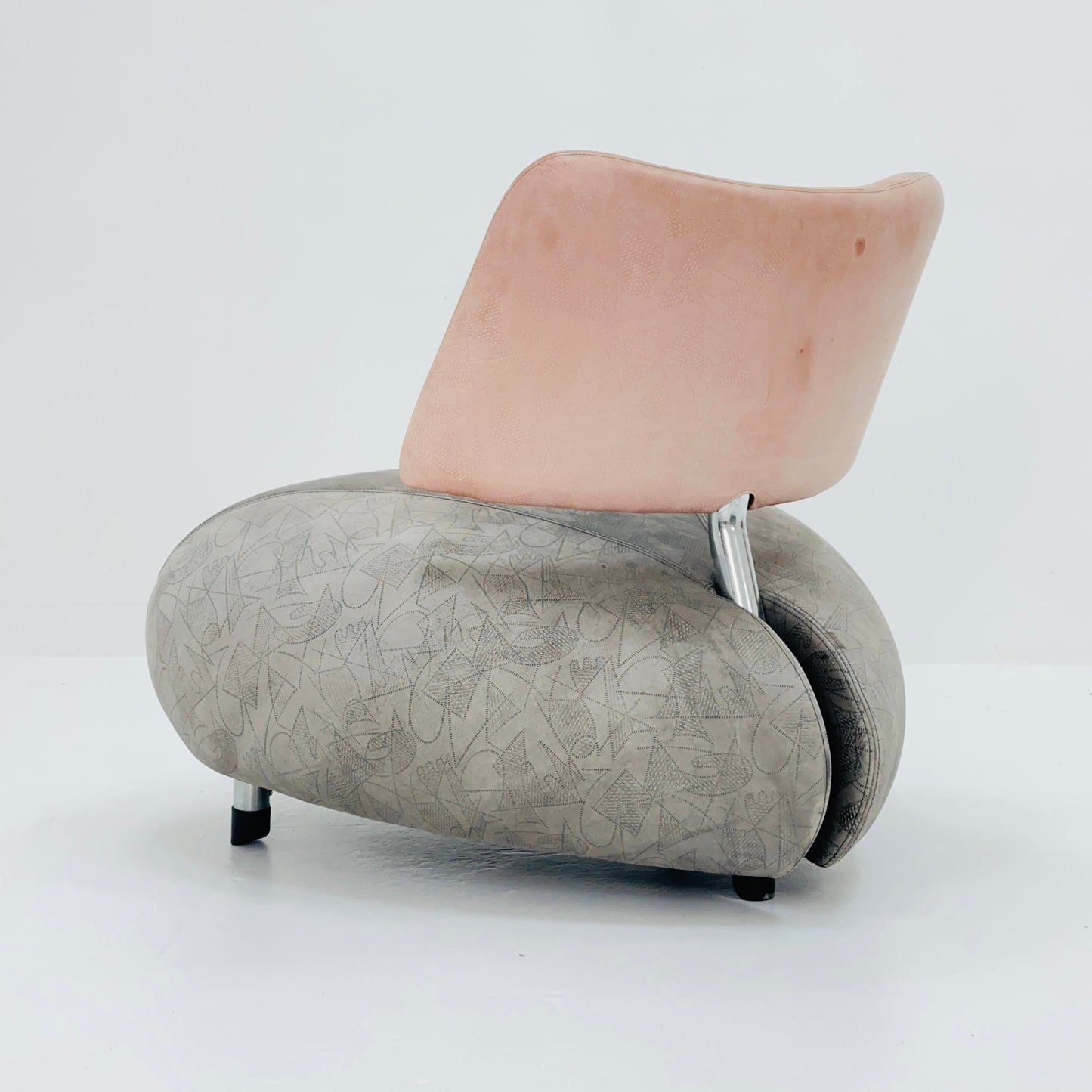 Set of 2 Mid century Orginal Leather Pallone lounge chairs by Roy de Scheemaker for Leolux, 1980s