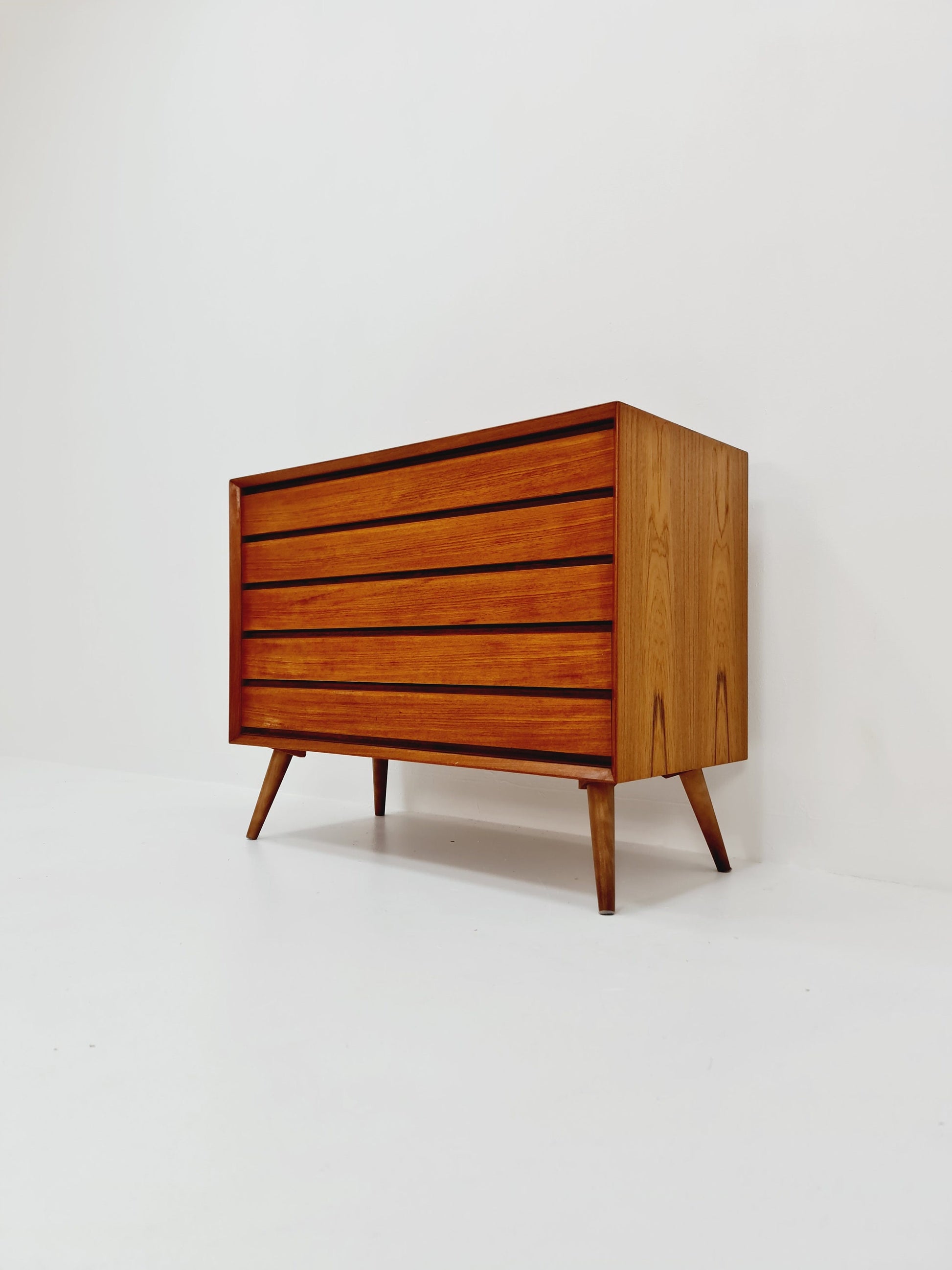 Mid century Modern Danish teak chest of drawers by Svend AAge Rasmussen , 1960s