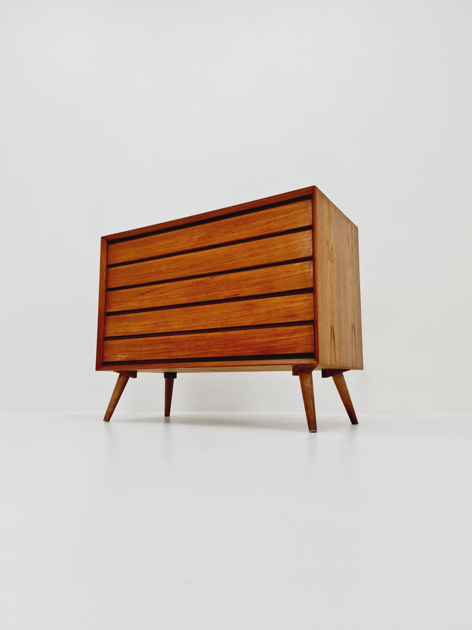 Mid century Modern Danish teak chest of drawers by Svend AAge Rasmussen , 1960s