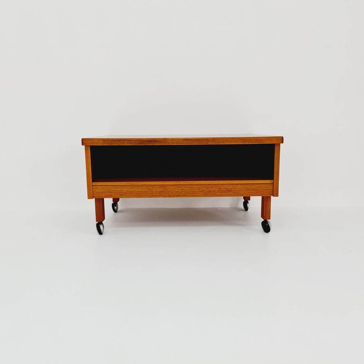 Midcentury Dansh teak side table /TV Sideboard by Omann jun, 1960s