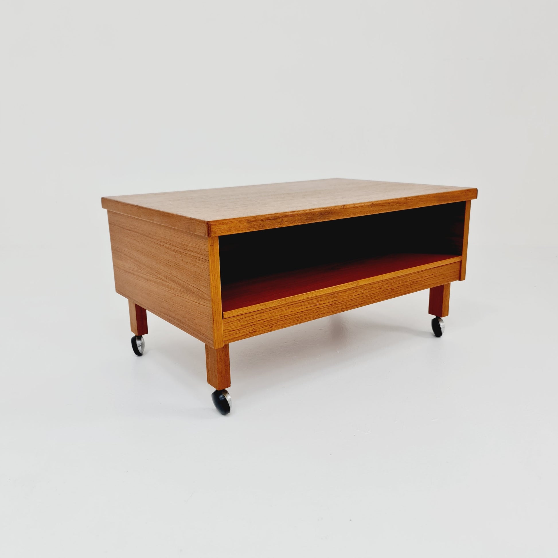 Midcentury Dansh teak side table /TV Sideboard by Omann jun , 1960s
