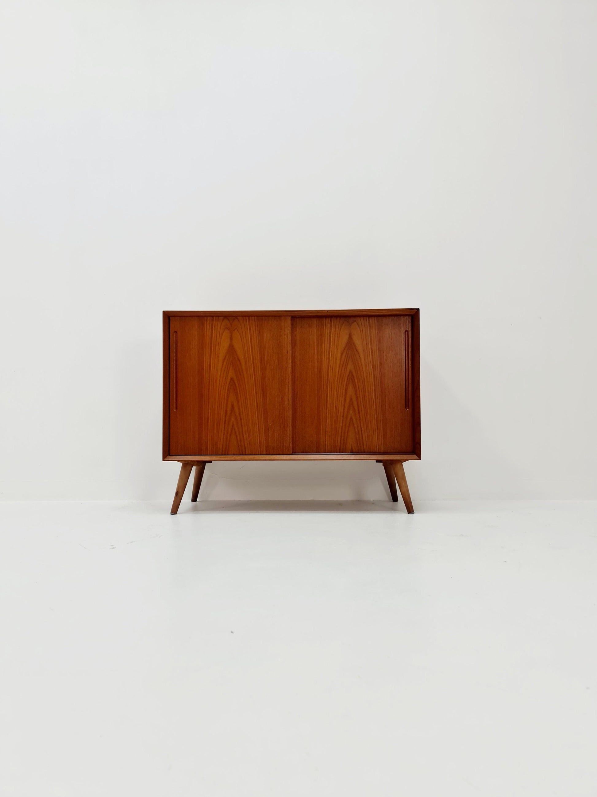 Mid Century Modern Danish Teak Sideboard By Svend AAge Rasmussen 1950s