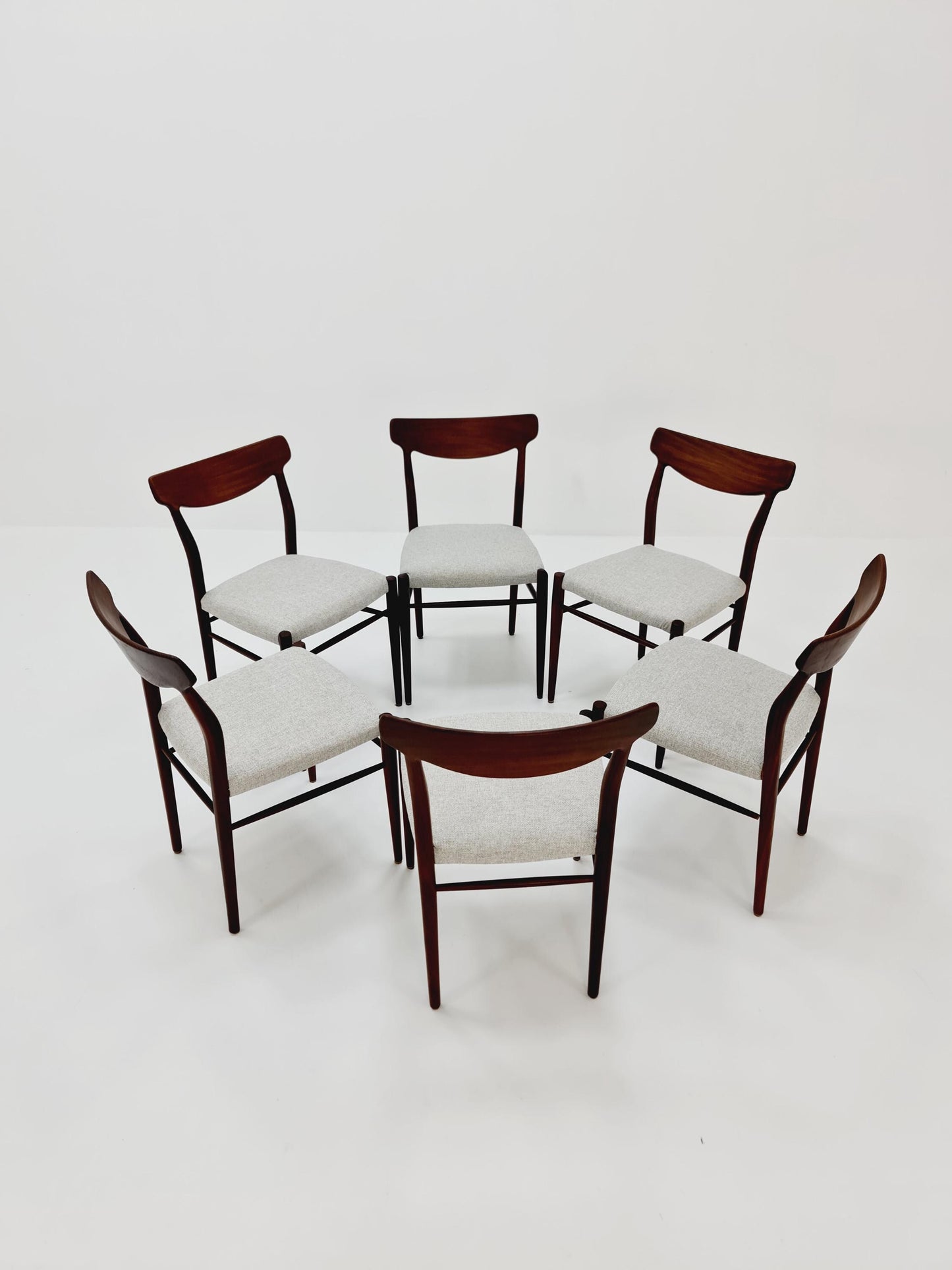 Mid Century German Teak chairs by Lübke, 1960s Set of 6