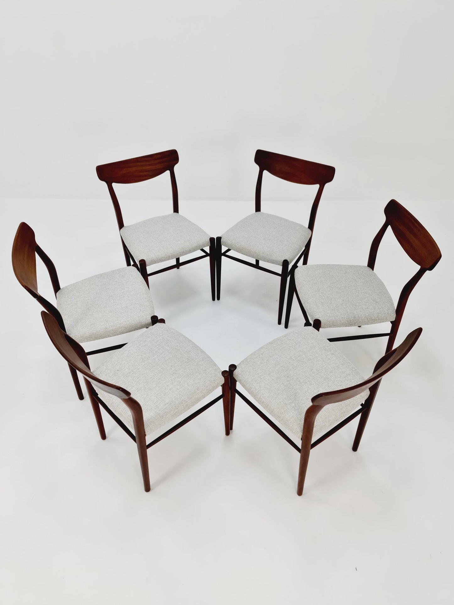 Mid Century German Teak chairs by Lübke, 1960s Set of 6