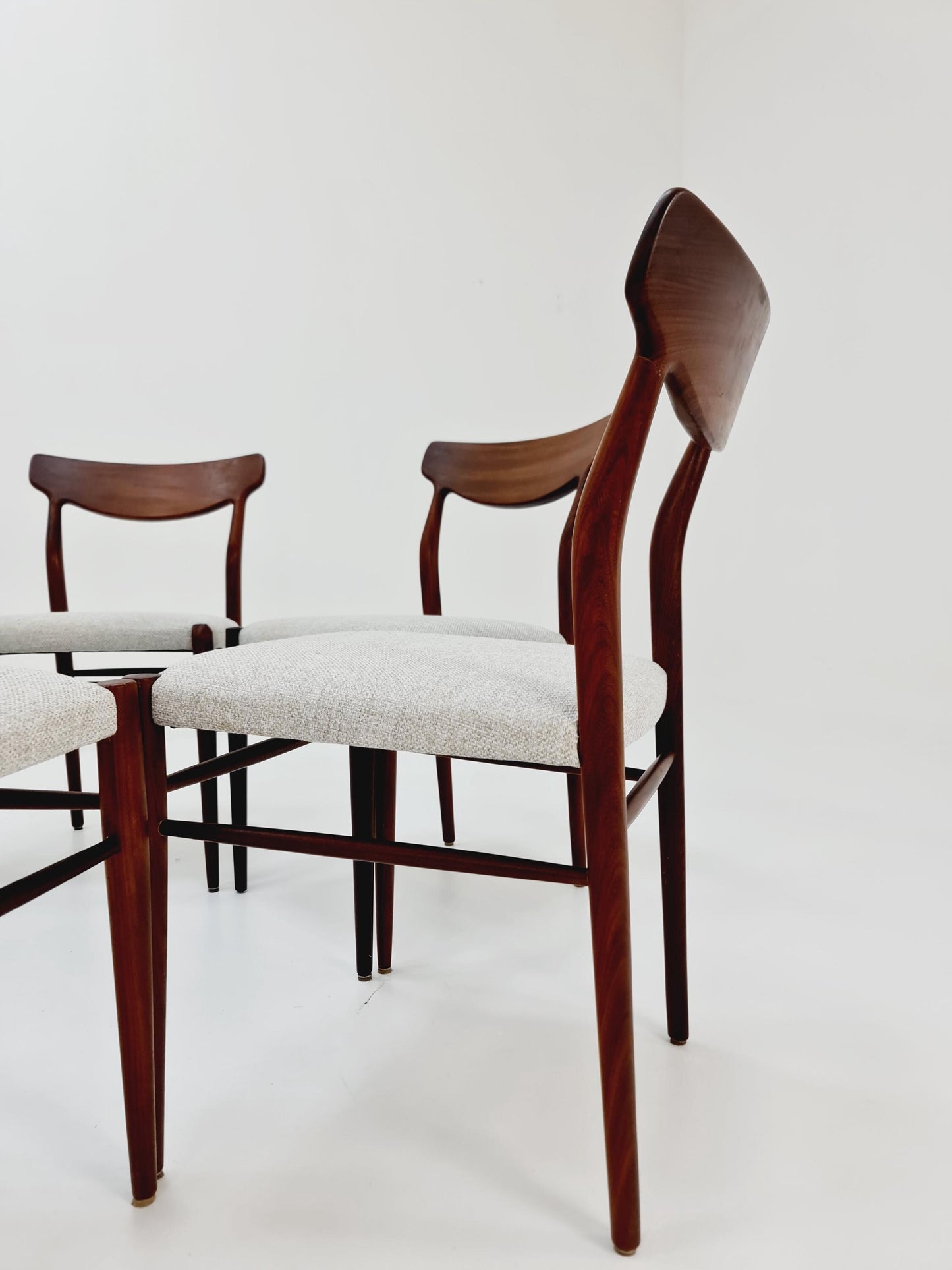 Mid Century German Teak chairs by Lübke, 1960s Set of 6