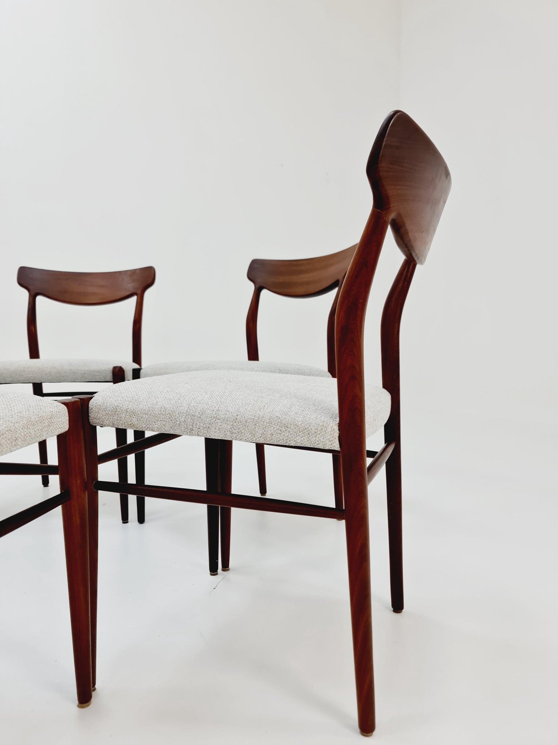 Mid Century German Teak chairs by Lübke, 1960s Set of 6