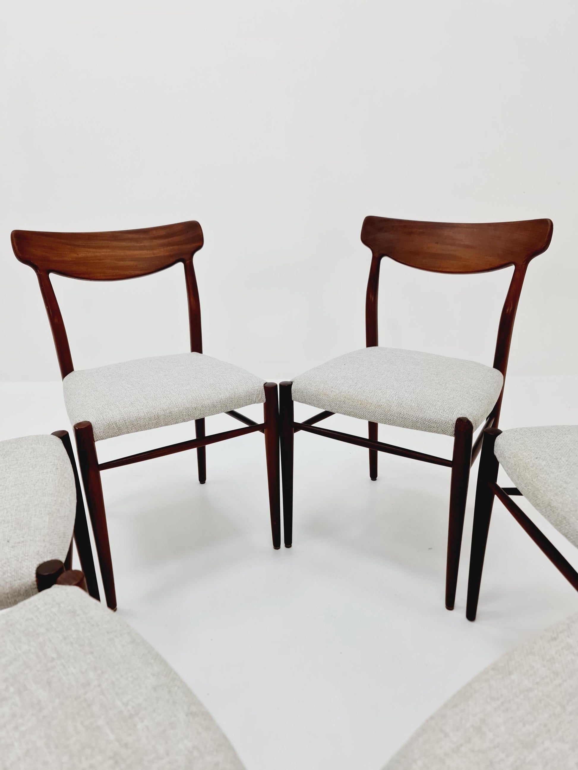 Mid Century German Teak chairs by Lübke, 1960s Set of 6