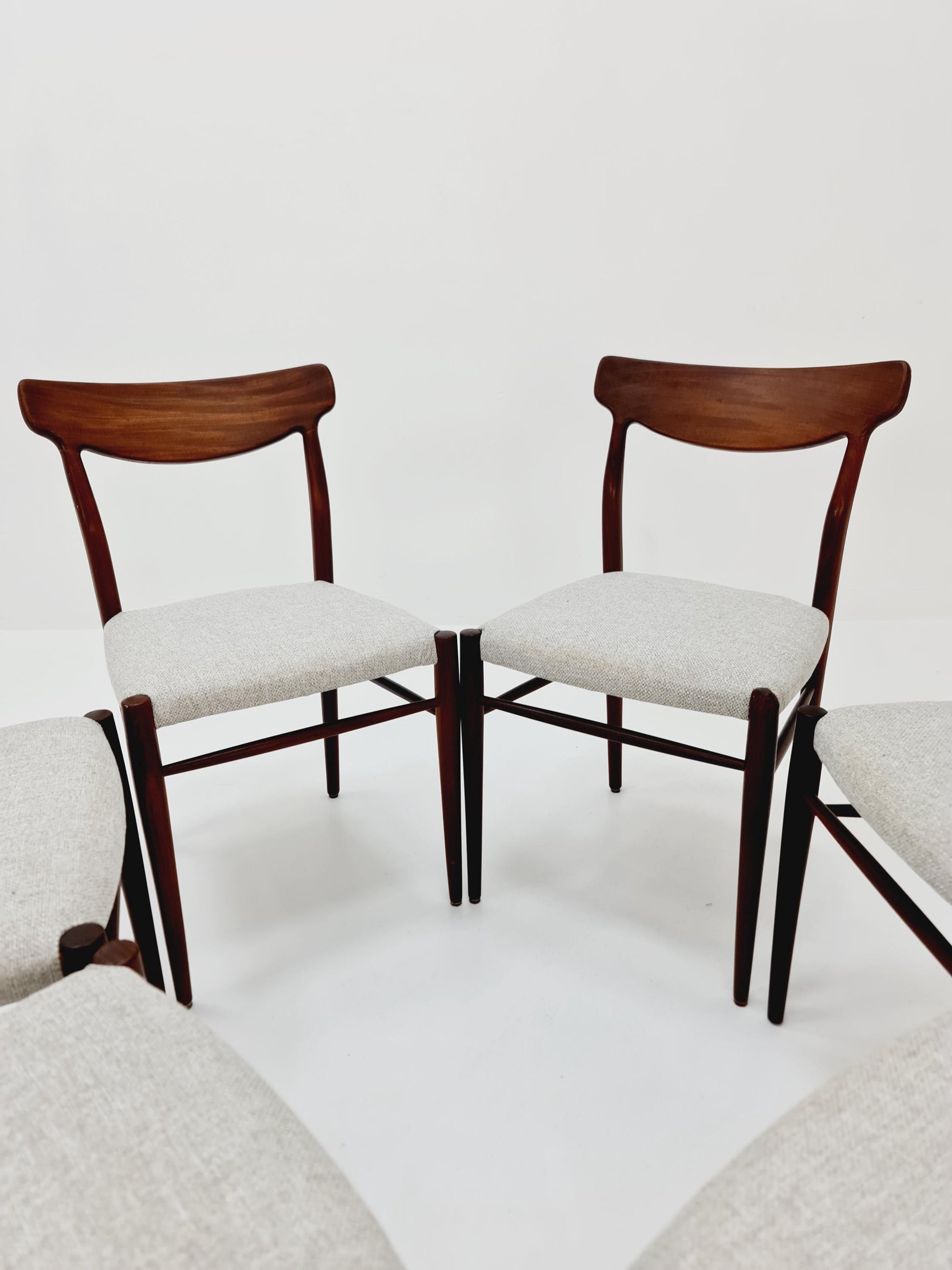Mid Century German Teak chairs by Lübke, 1960s Set of 6