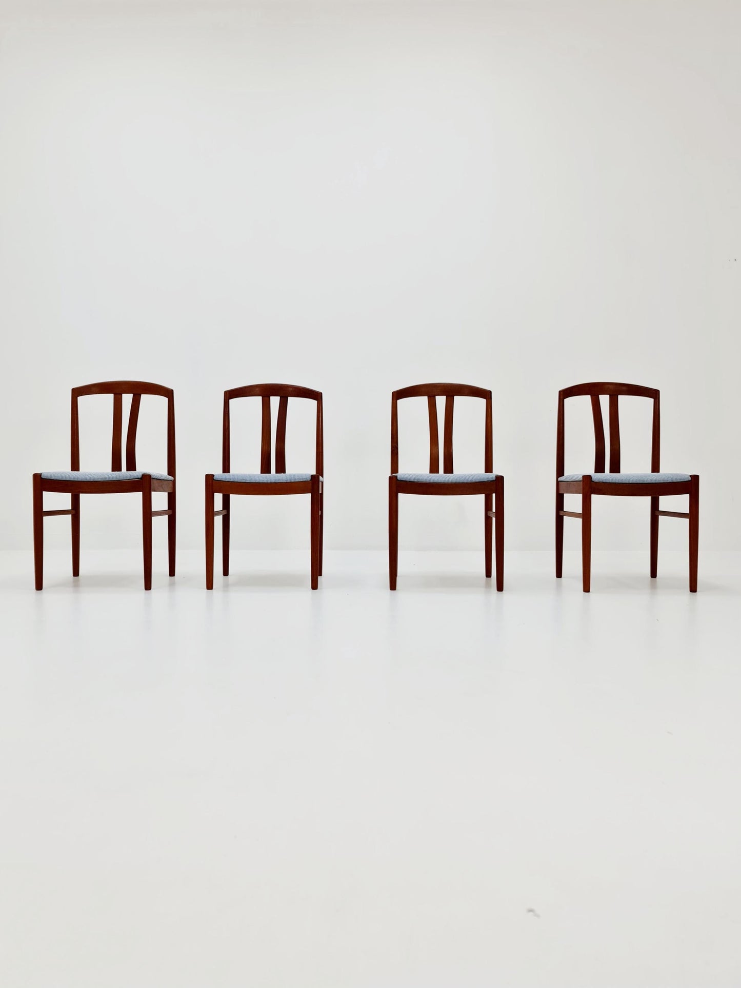 Vintage Swidish solid teak dining chairs By ALB.Johansson & Soner For C.E Eksrtöm , 1960s, Set of 4