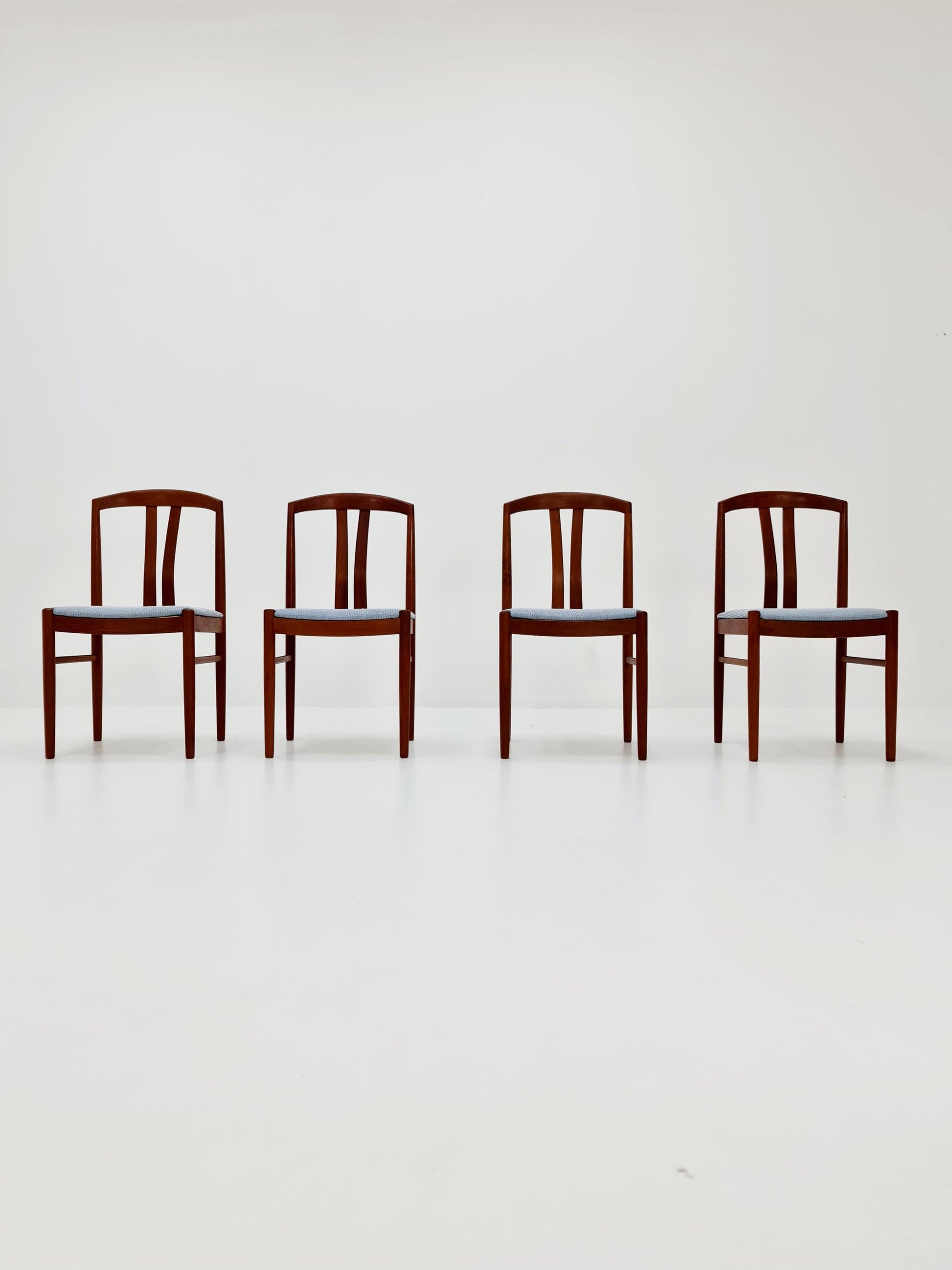 Vintage Swidish solid teak dining chairs By ALB.Johansson & Soner For C.E Eksrtöm , 1960s, Set of 4