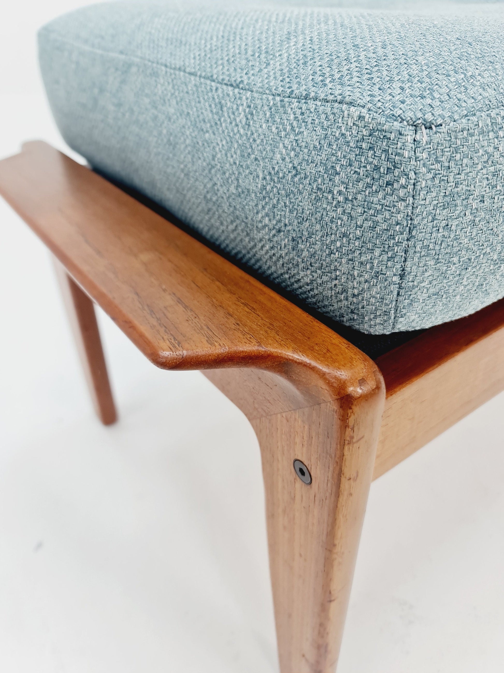 Mid century modern danish ottoman/stool, By Arne Wahl Iversen for komfort 1960s