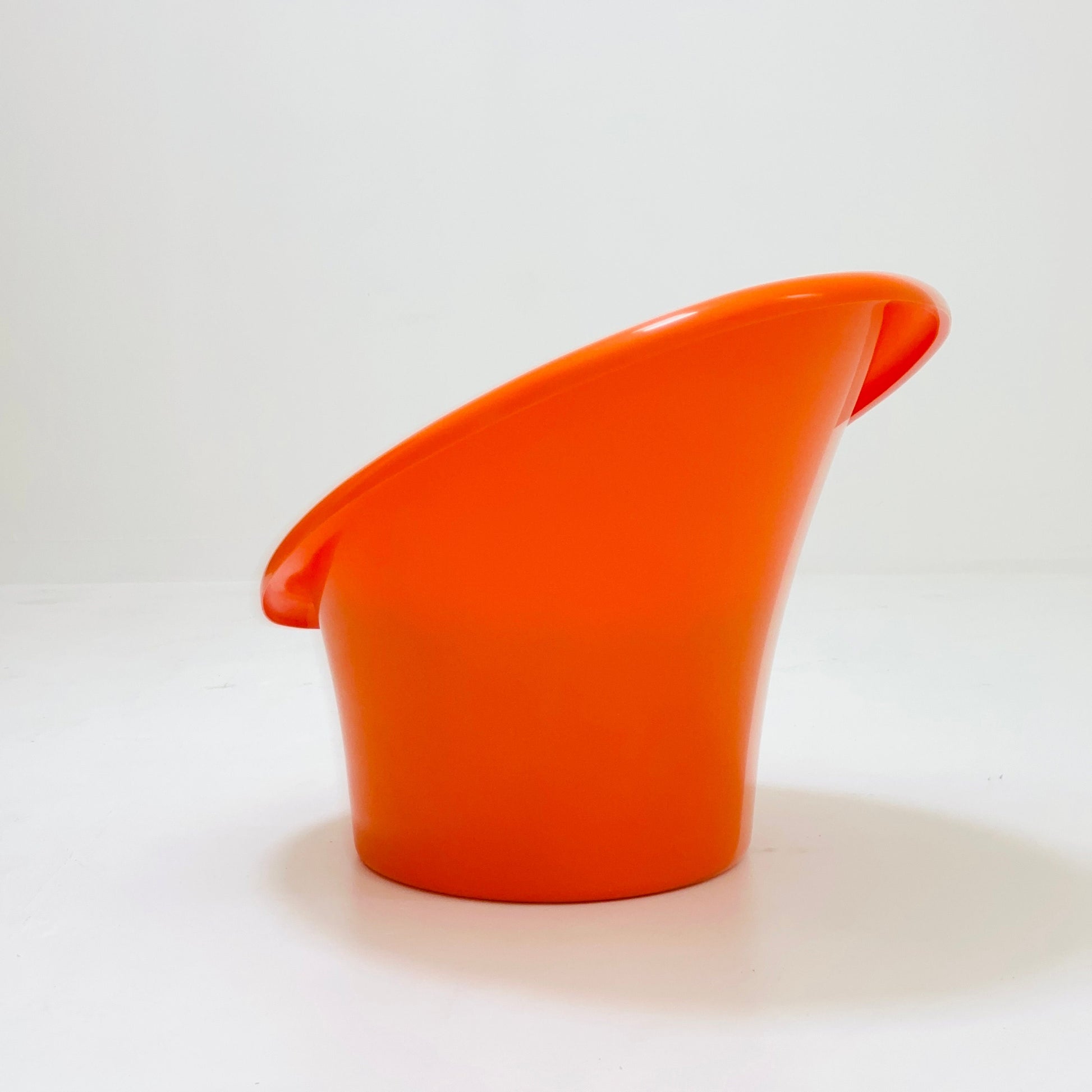 Skopa Lounge orange Chair by Ole Gjerløv Knudsen & Torben Lind for Ikea, 1970s