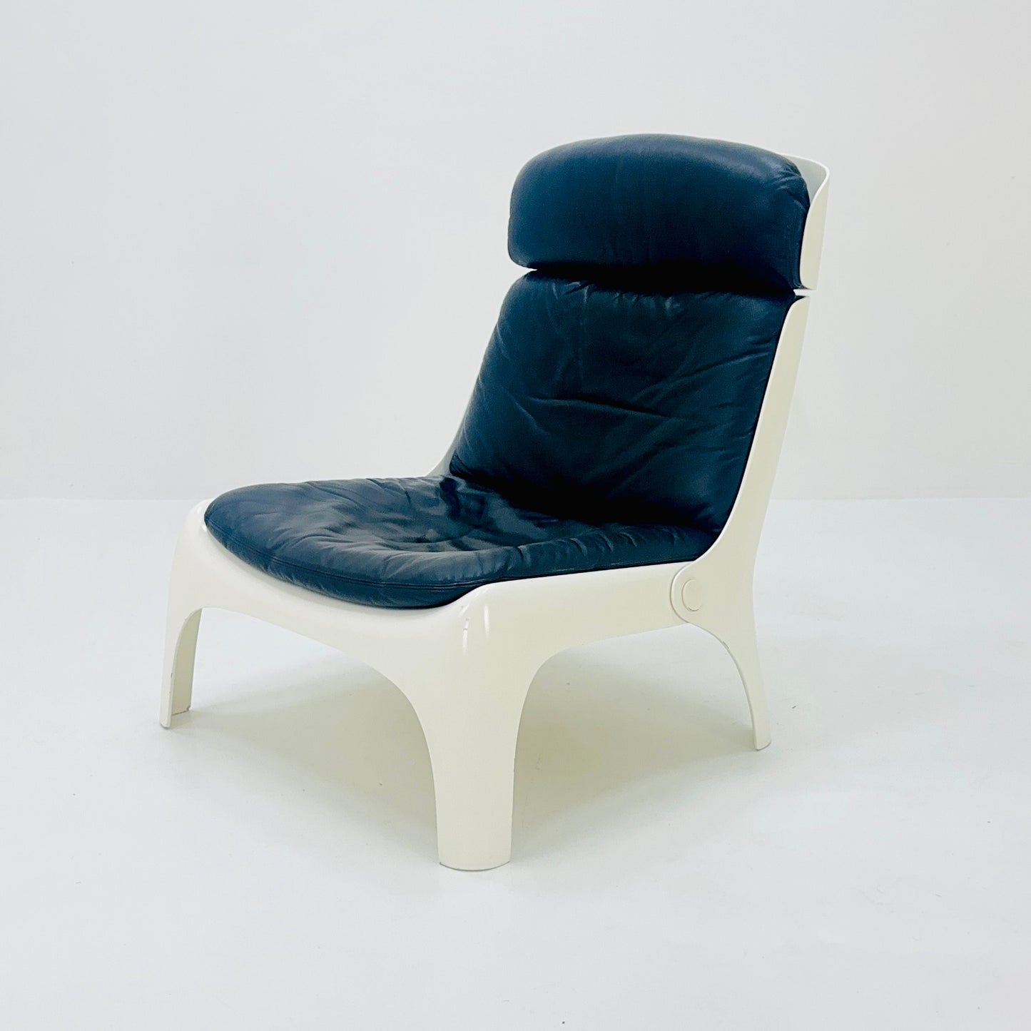 Space Age lounge chair and table set by Carl Straub, Germany 1980s