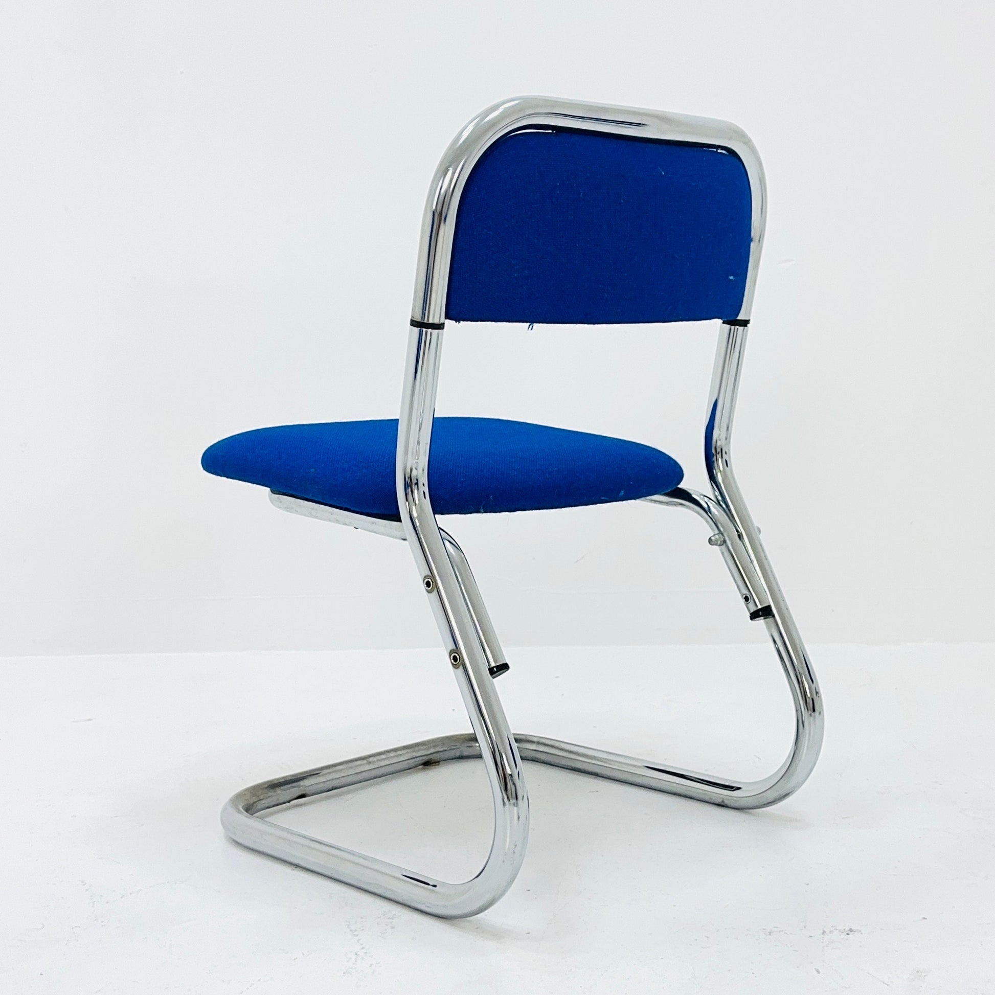 set of 4 mid century Bauhaus dining chairs by 1980s Germany
