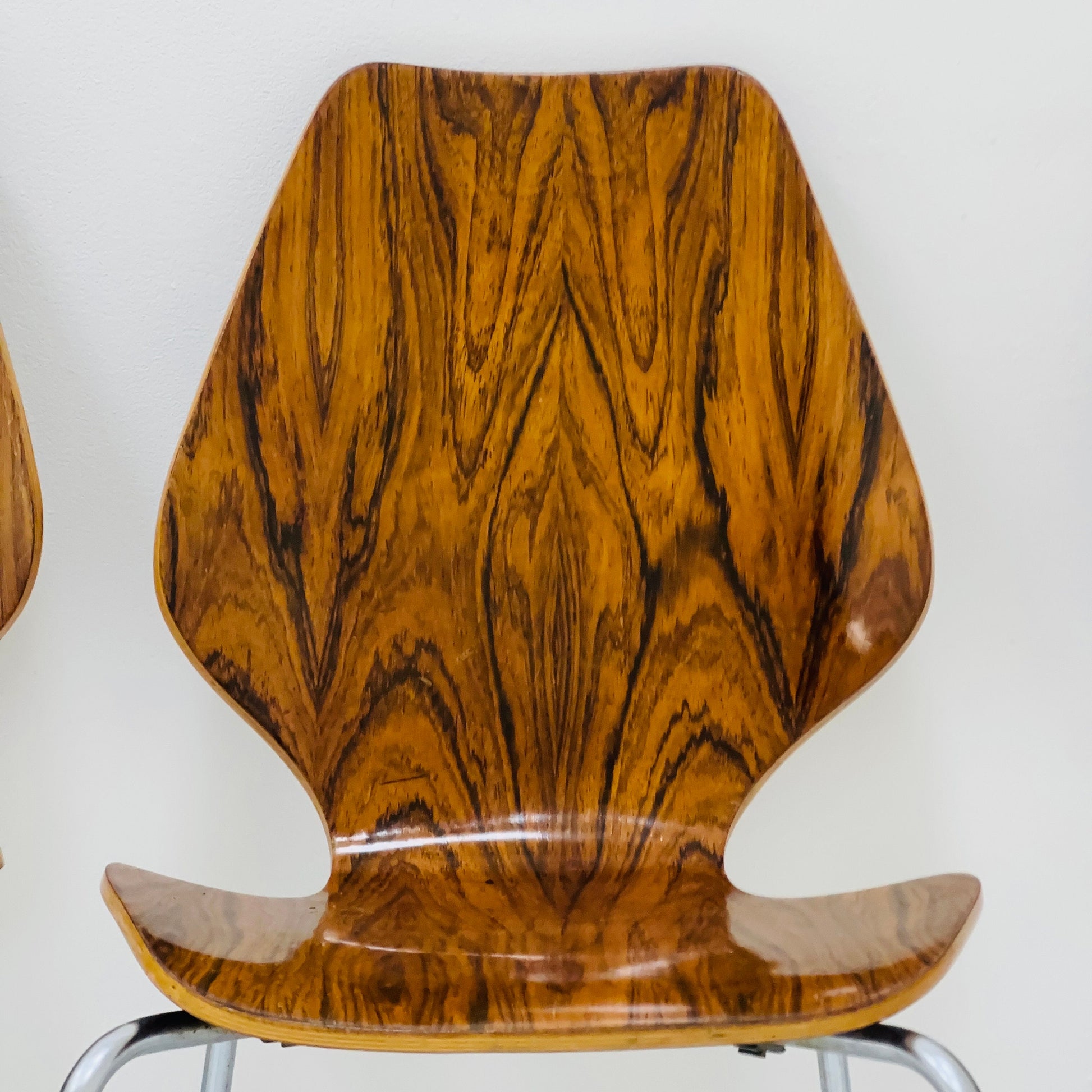 Set of 6 Dining Chairs by Herbert Hirche, Jofy Stalmobler, Denmark, 1960s