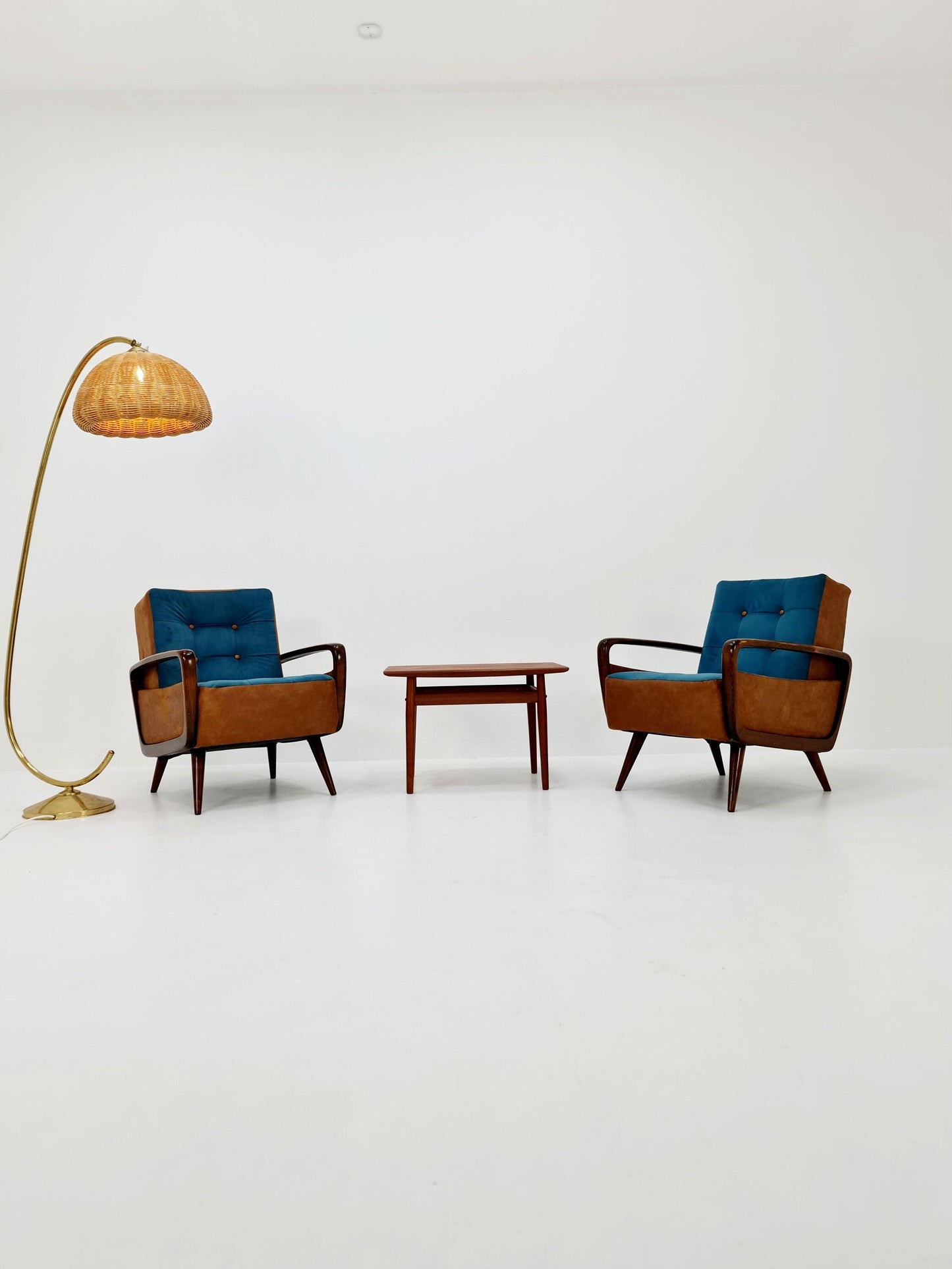 Rare Mid-century pair of German lounge armchair, 1960s