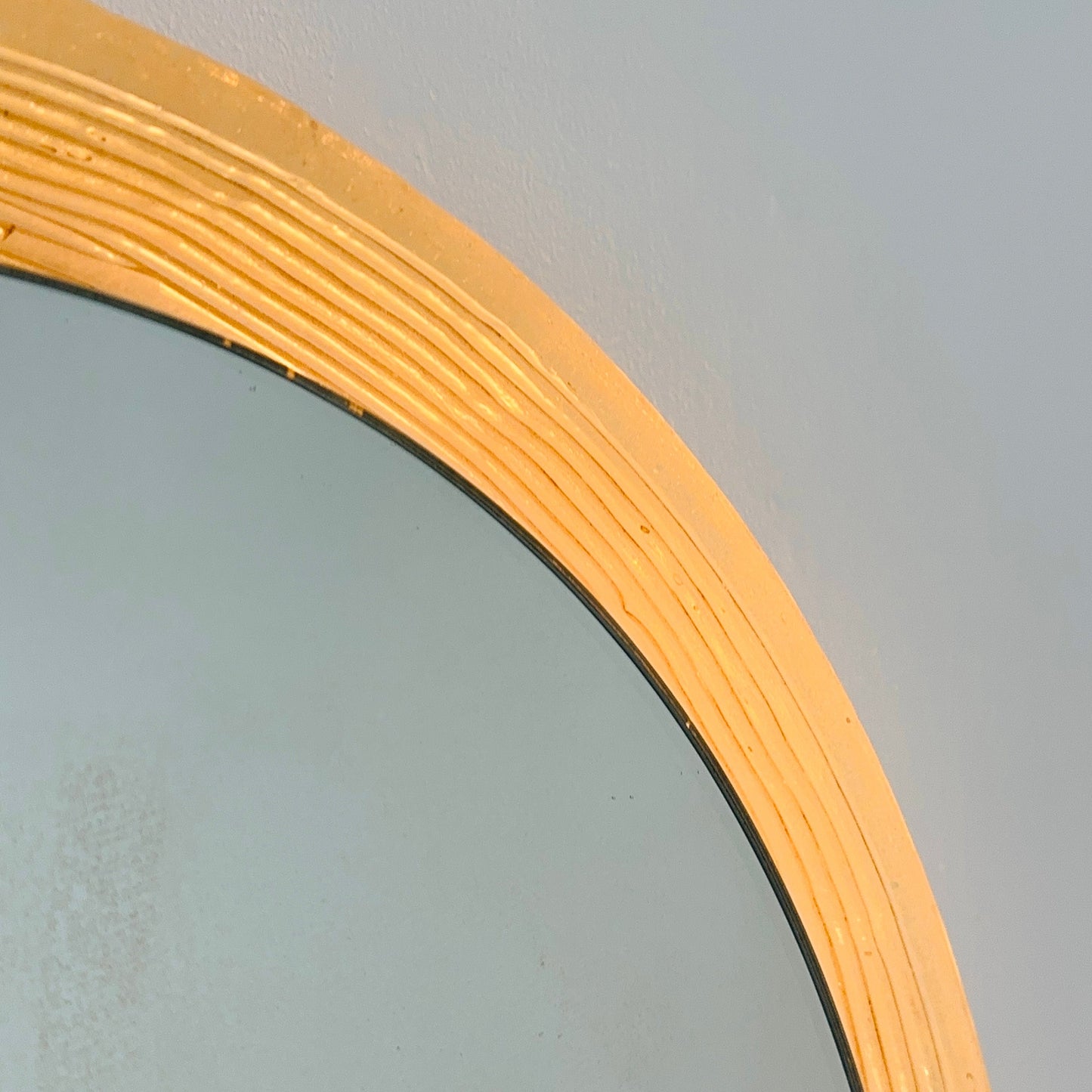 Schock Lucite mid century illuminated large wall mirror, Germany 1970s 
