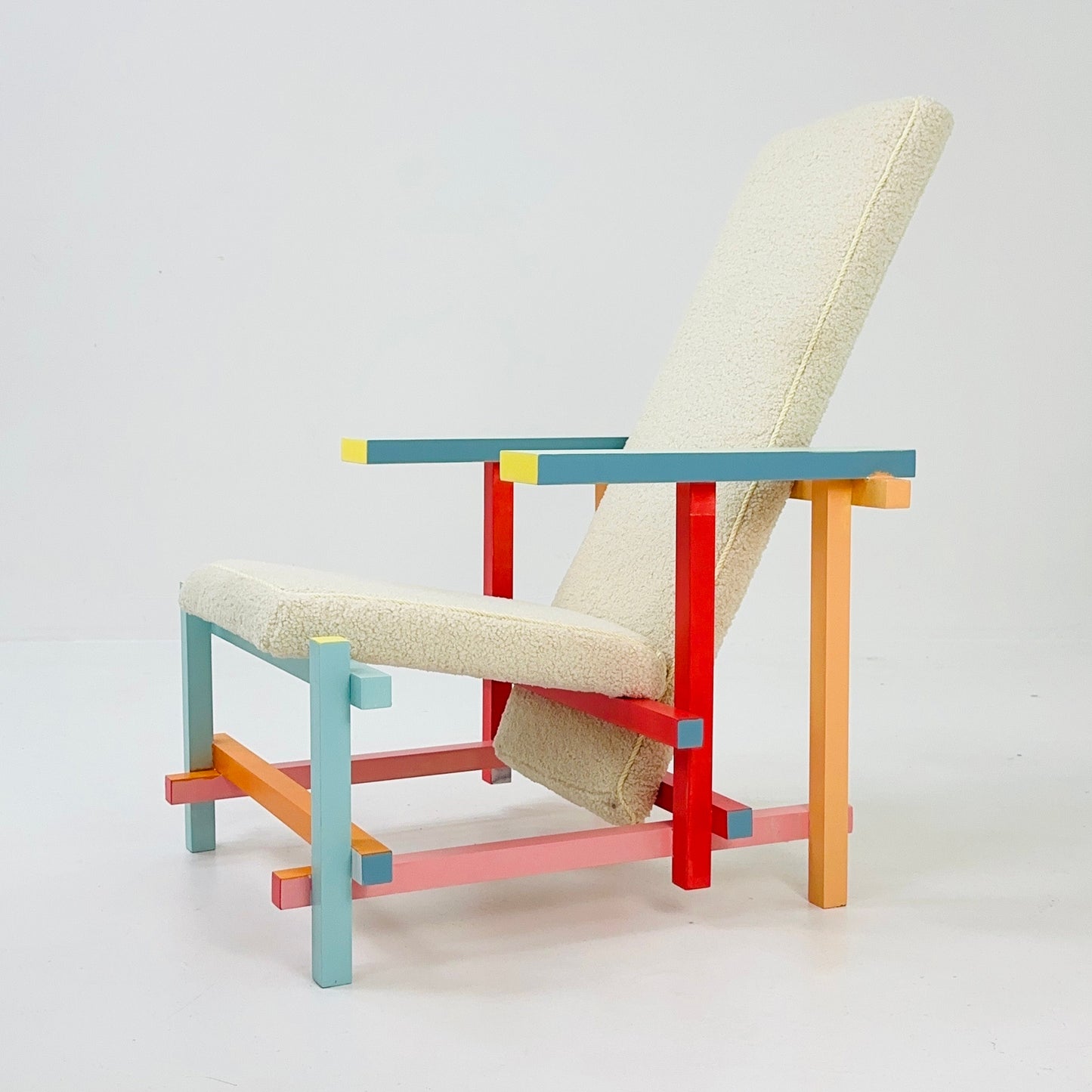 Mid century up cycled design armchair by Gerrit T. Rietveld