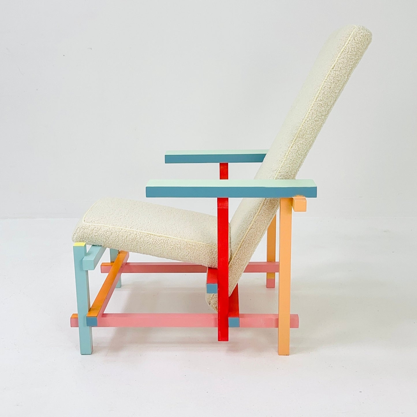 Mid century up cycled design armchair by Gerrit T. Rietveld
