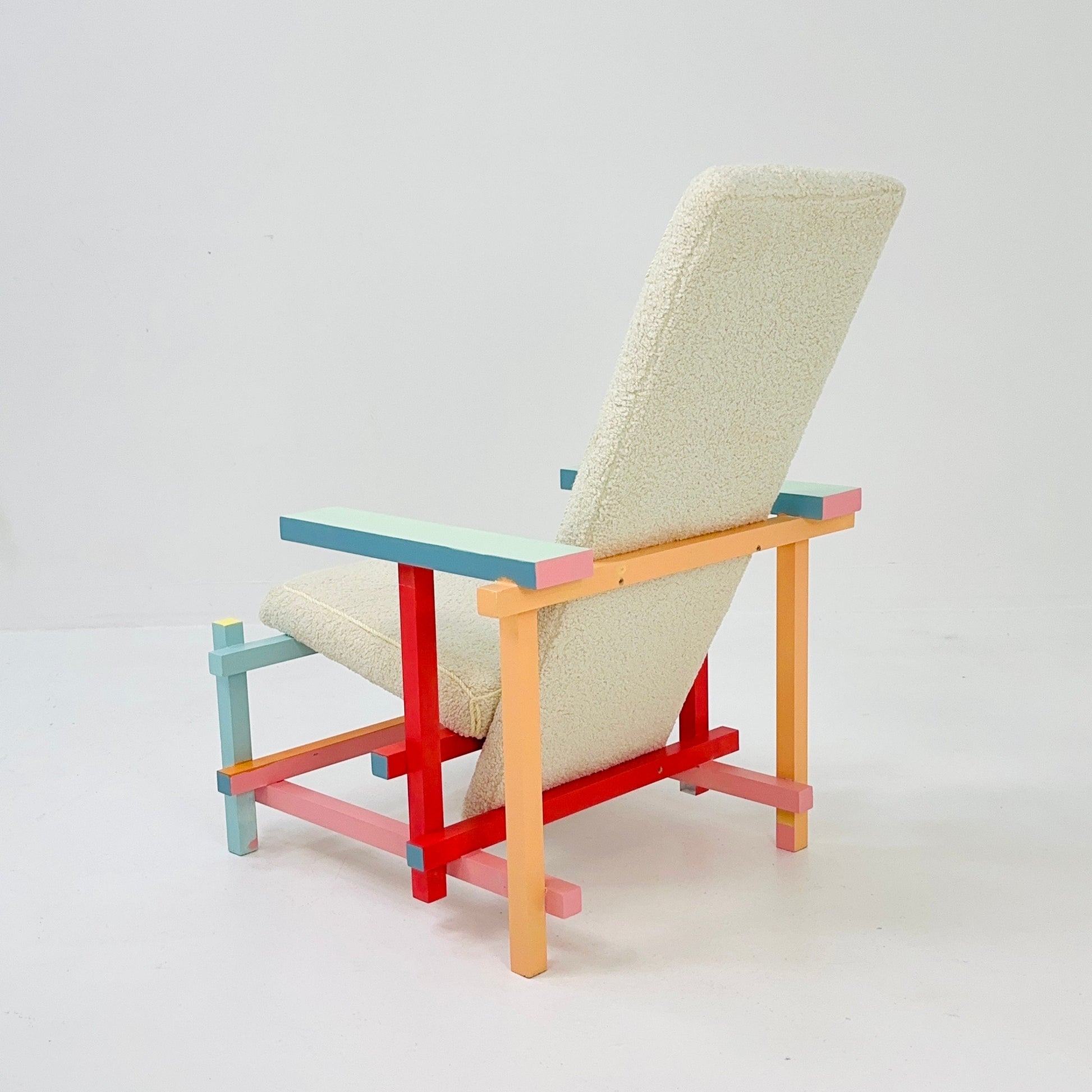 Mid century up cycled design armchair by Gerrit T. Rietveld