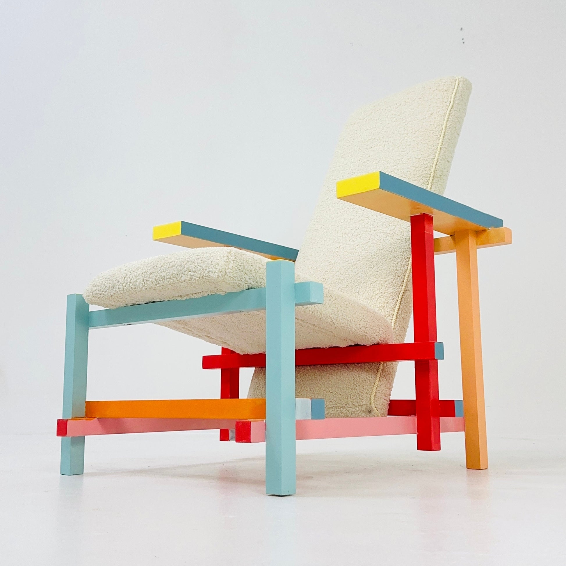 Mid century up cycled design armchair by Gerrit T. Rietveld