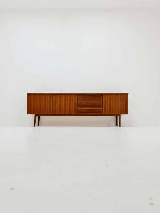 Big Mid Century Modern German walnut Sideboard, 1960s