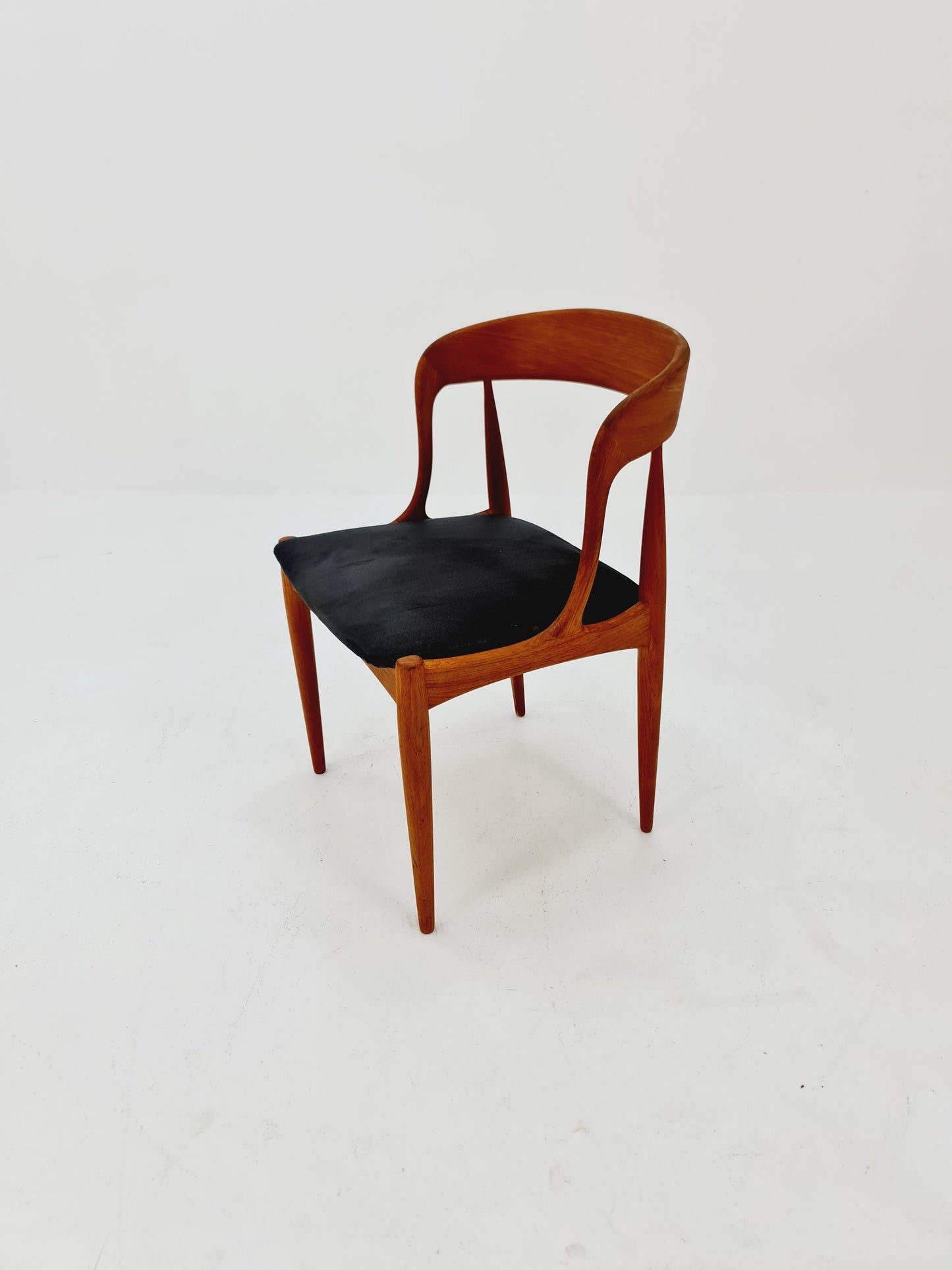 Vintage Danish teak dining chair by johannes Andersen for Uldum Mobelfabrik , 1960s,