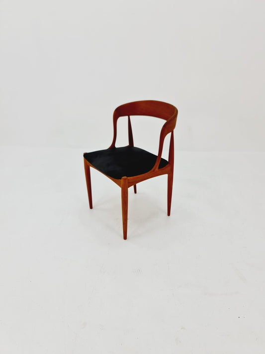 Vintage Danish teak dining chair by johannes Andersen for Uldum Mobelfabrik , 1960s,