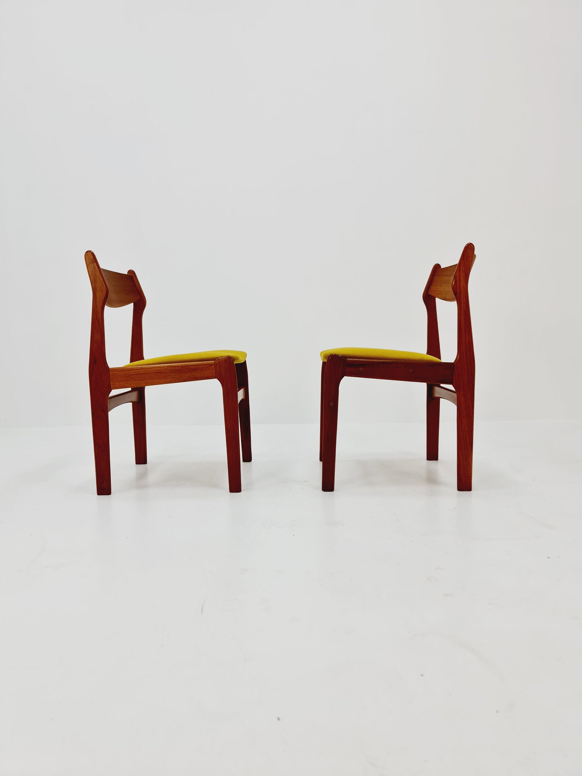Vintage Danish teak dining charis by Erik Buch, 1960s, set of 2