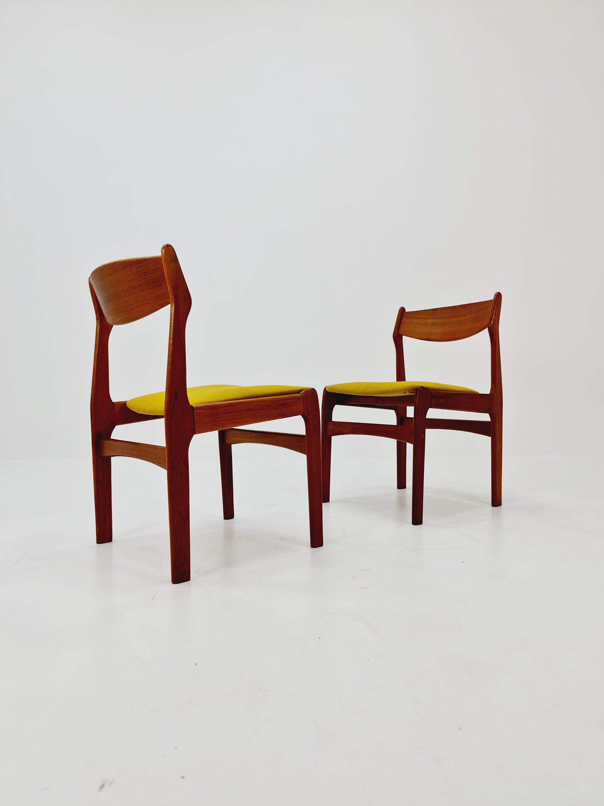 Vintage Danish teak dining charis by Erik Buch, 1960s, set of 2