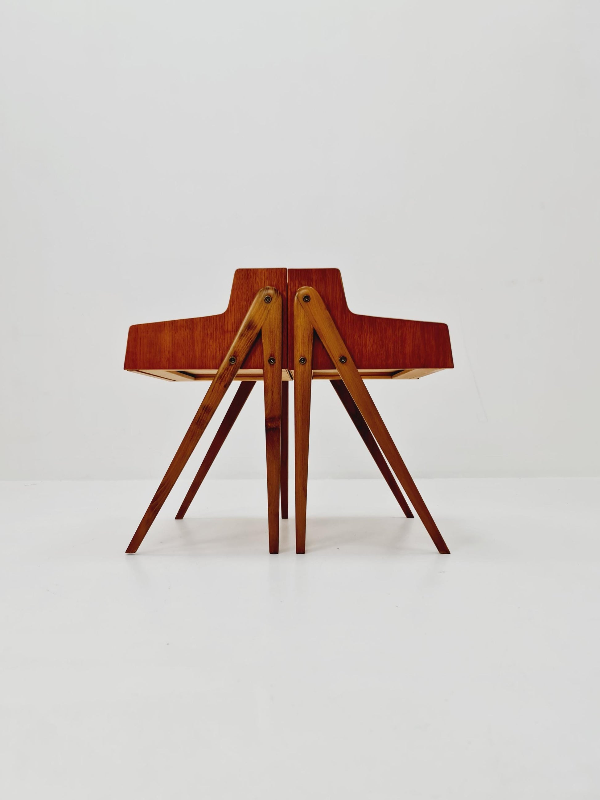 Mid century Danish teak side tables/ Bedside tables/ Nightstands, Denmark, 1960s, set of 2