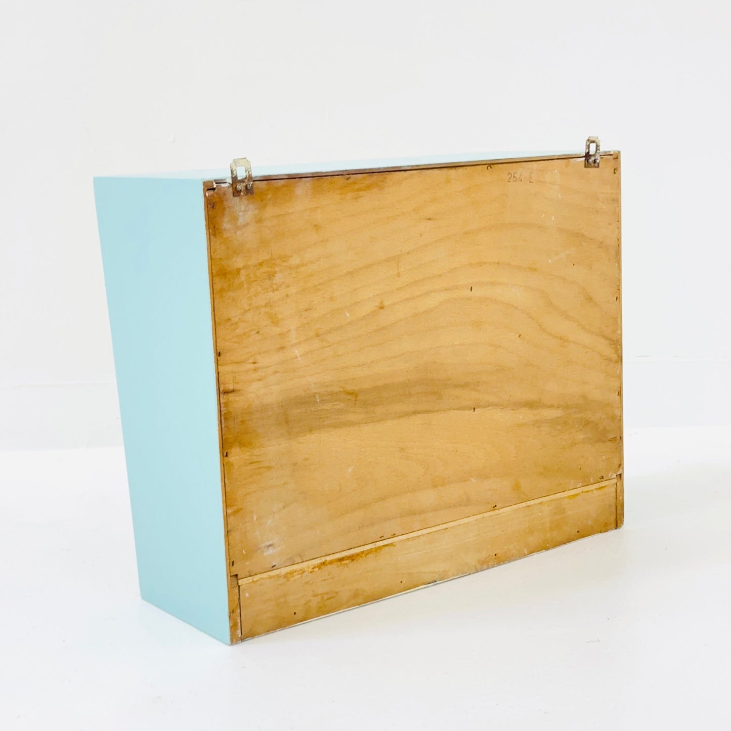 Vintage kitchen wooden wall cabinet colorful, medicine cabinet , 1960s Germany