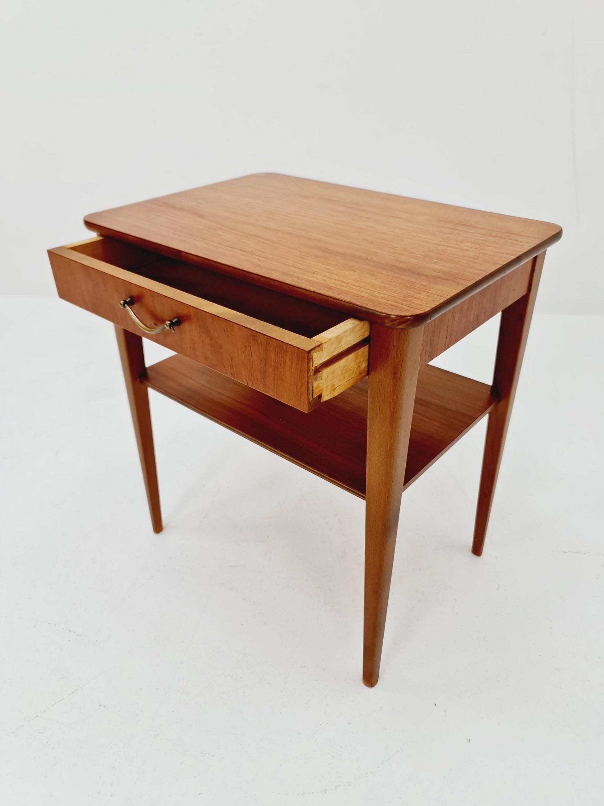 Danish Midcentury teak side tables/ Bedside tables, 1960s