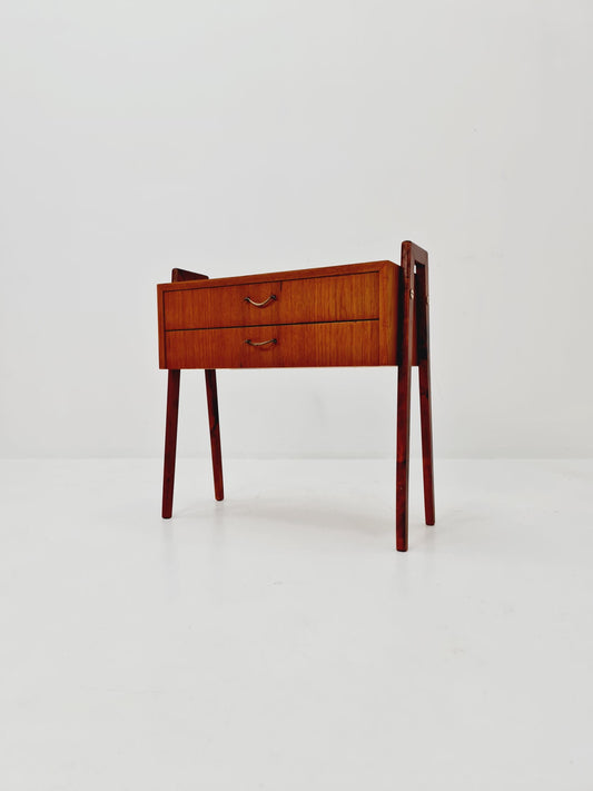 Midcentury Scandinavian Teak vintage Side table/ hallway/ Night stand, 1960s
