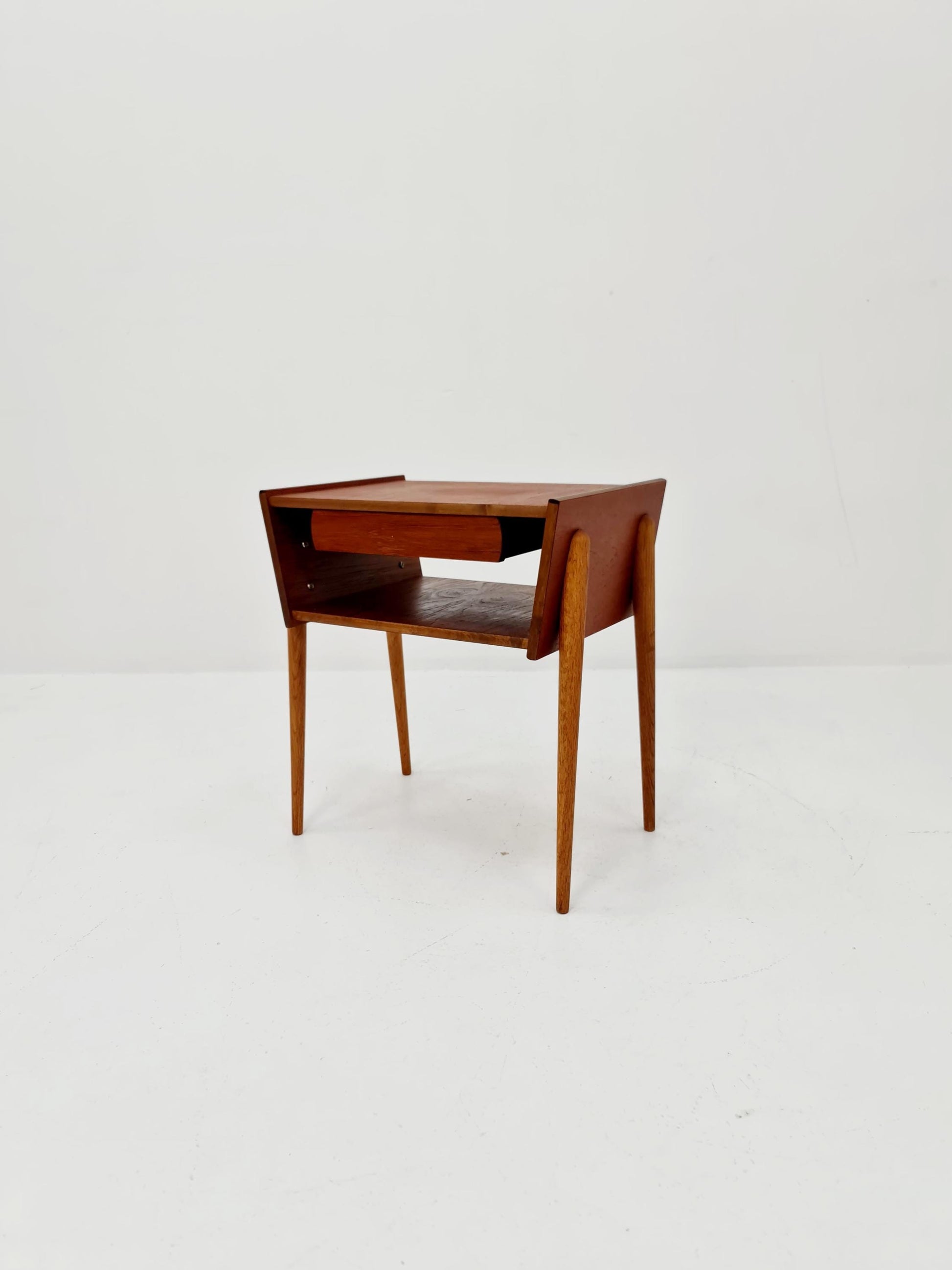 Midcentury Danish teak vintage Side table/ Bedside table/ Night stand, 1960s