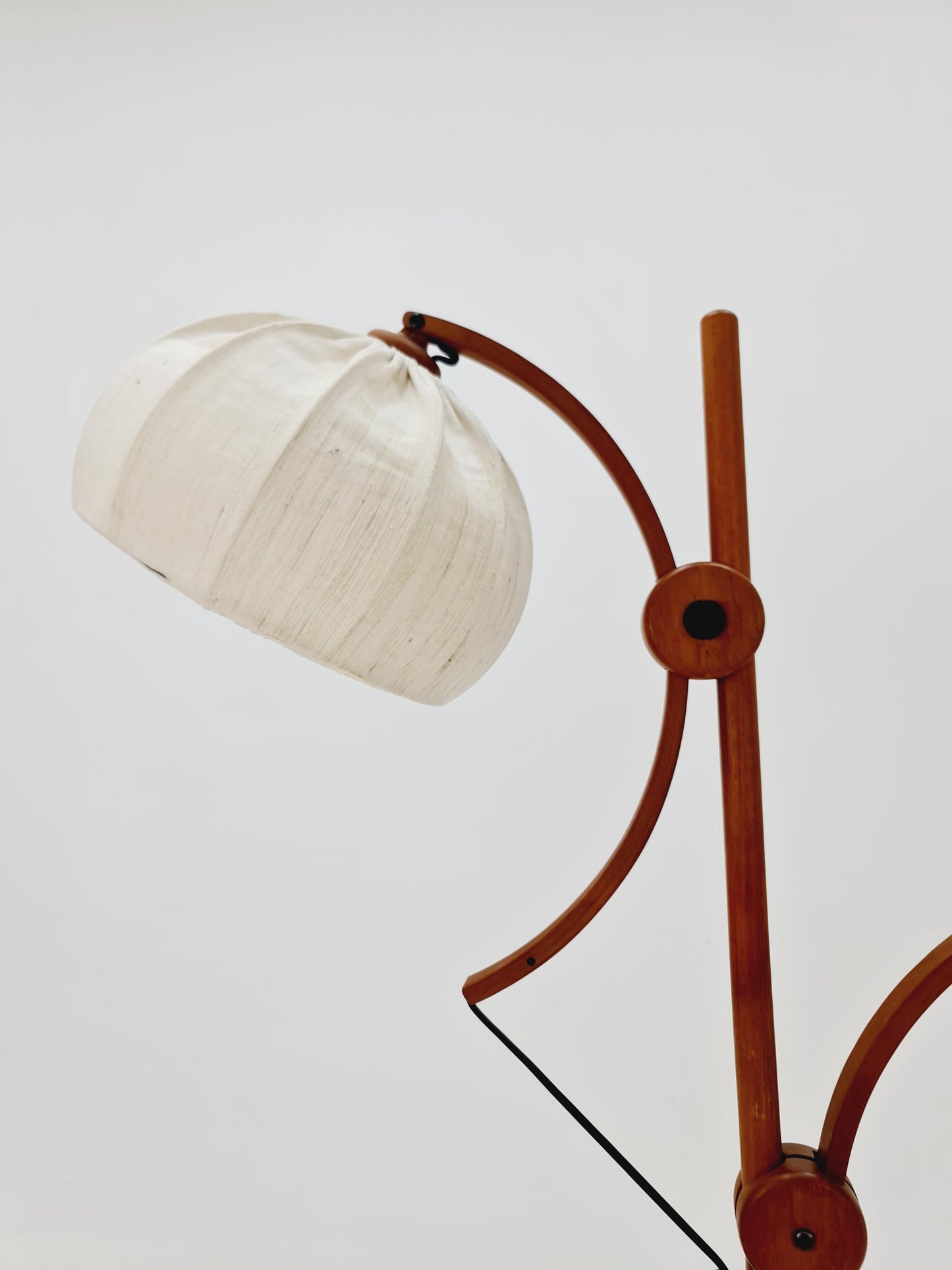 Vintage Danish Teak floor lamp by DOMUS 1970s