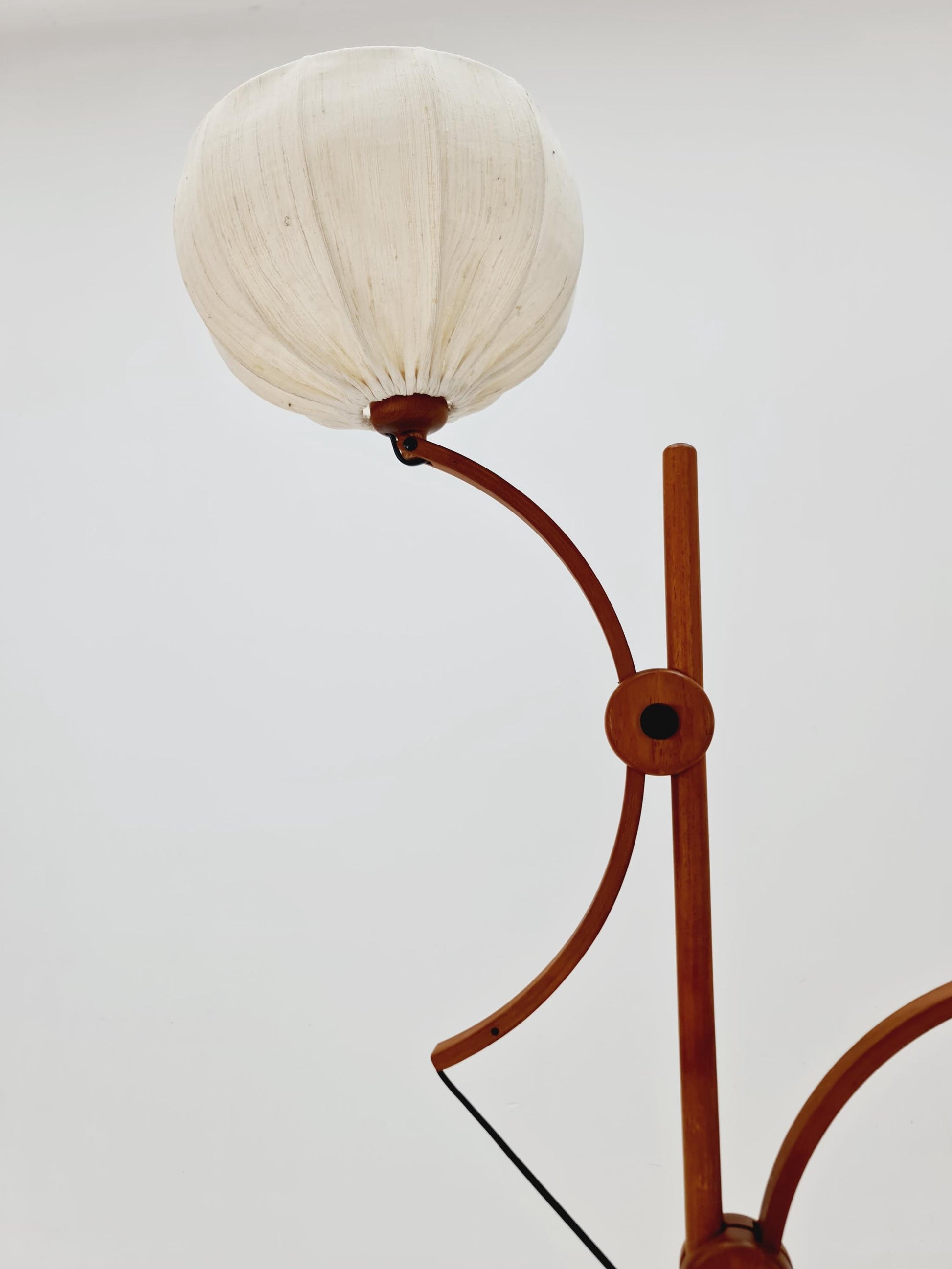 Vintage Danish Teak floor lamp by DOMUS 1970s