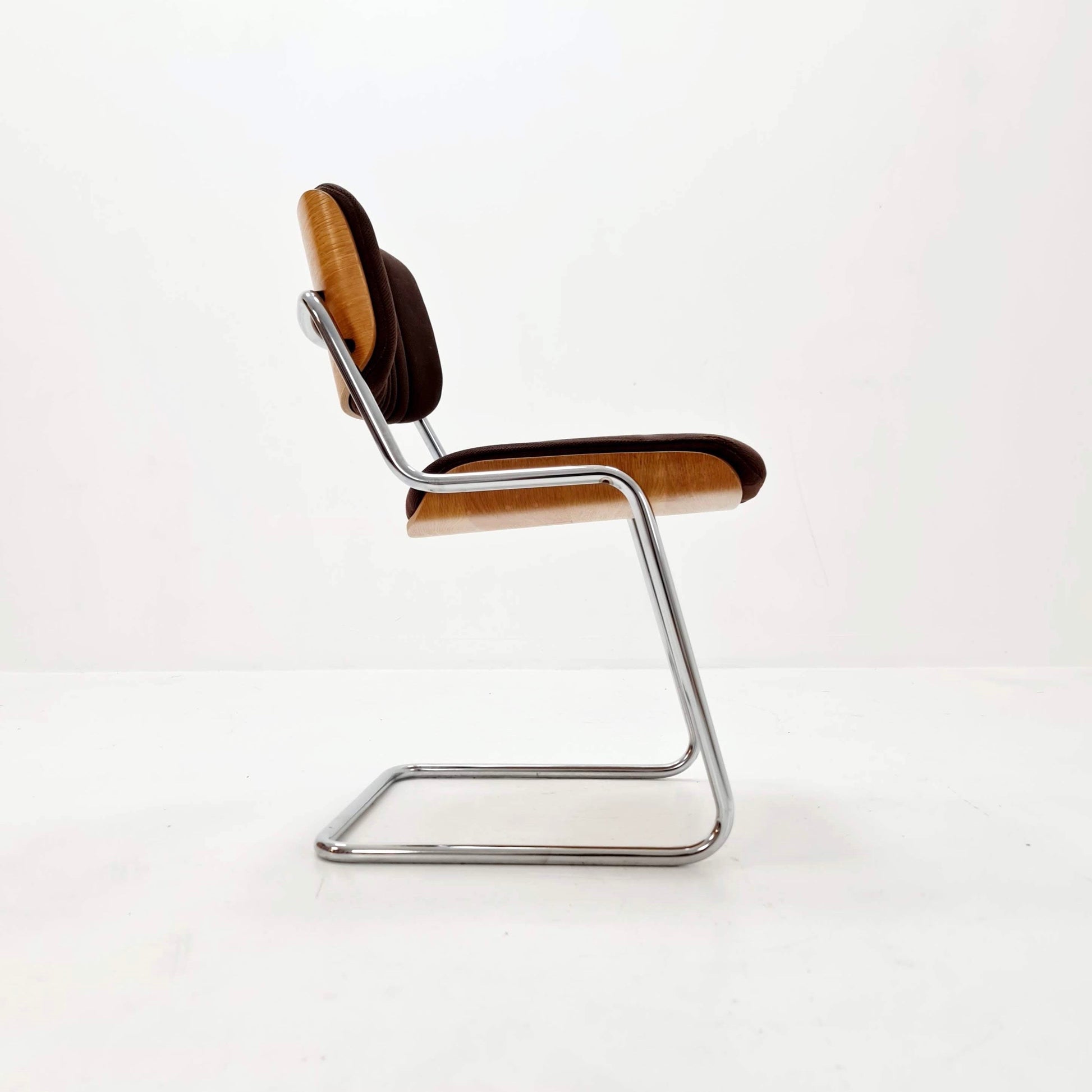 Mid century wooden chair by Karl Dittert for Martin Giroflex stoll , 1970s Switzerland