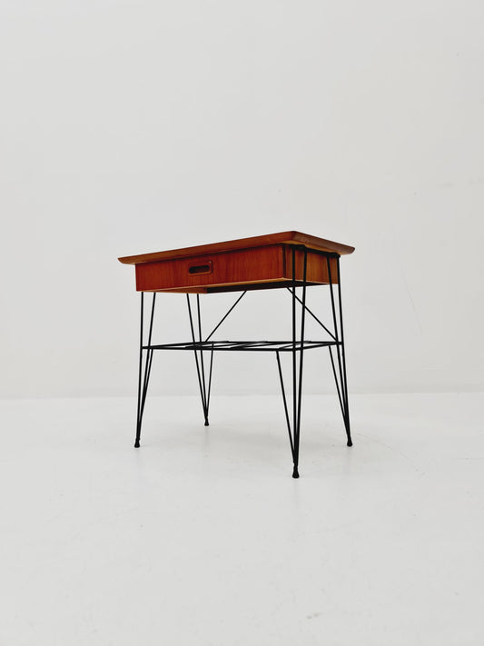 Midcentury swedish teak Vintage Side table/ Bedside table, 1960s