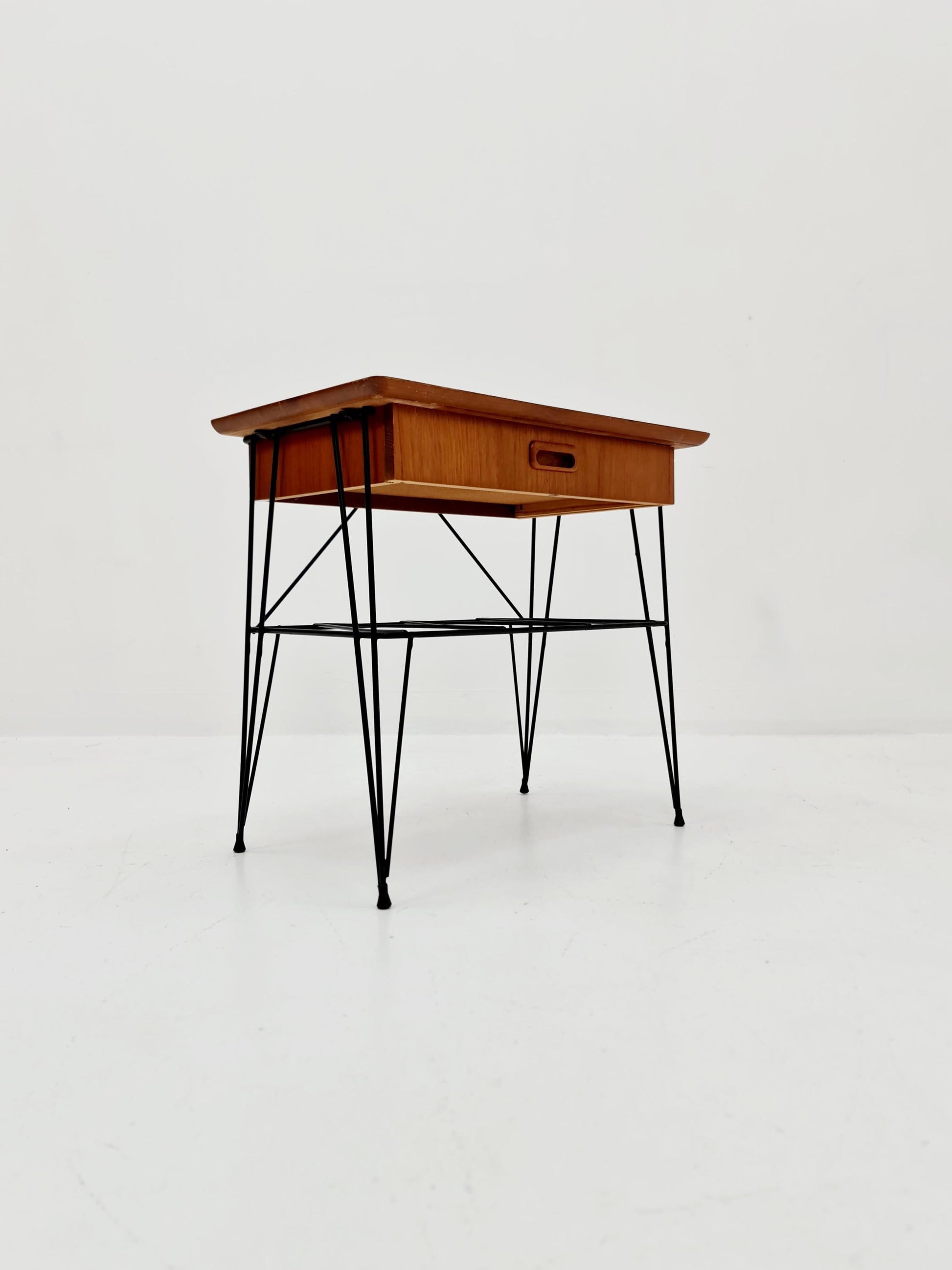 Midcentury swedish teak Vintage Side table/ Bedside table, 1960s