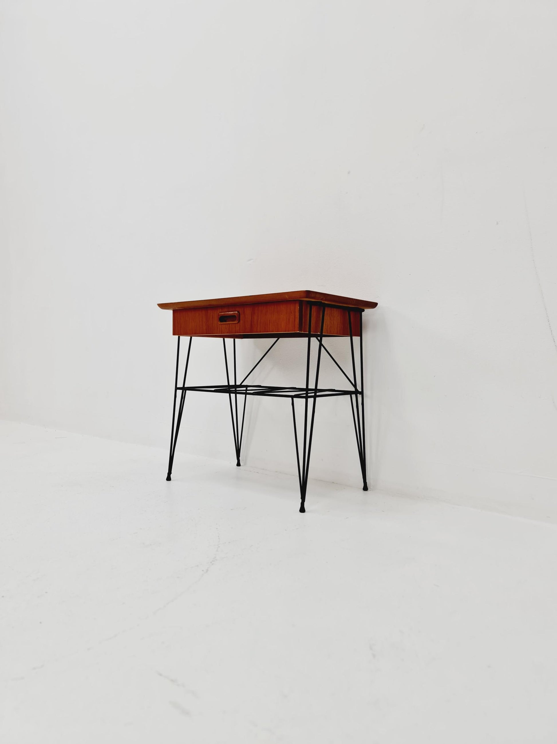 Midcentury swedish teak Vintage Side table/ Bedside table, 1960s