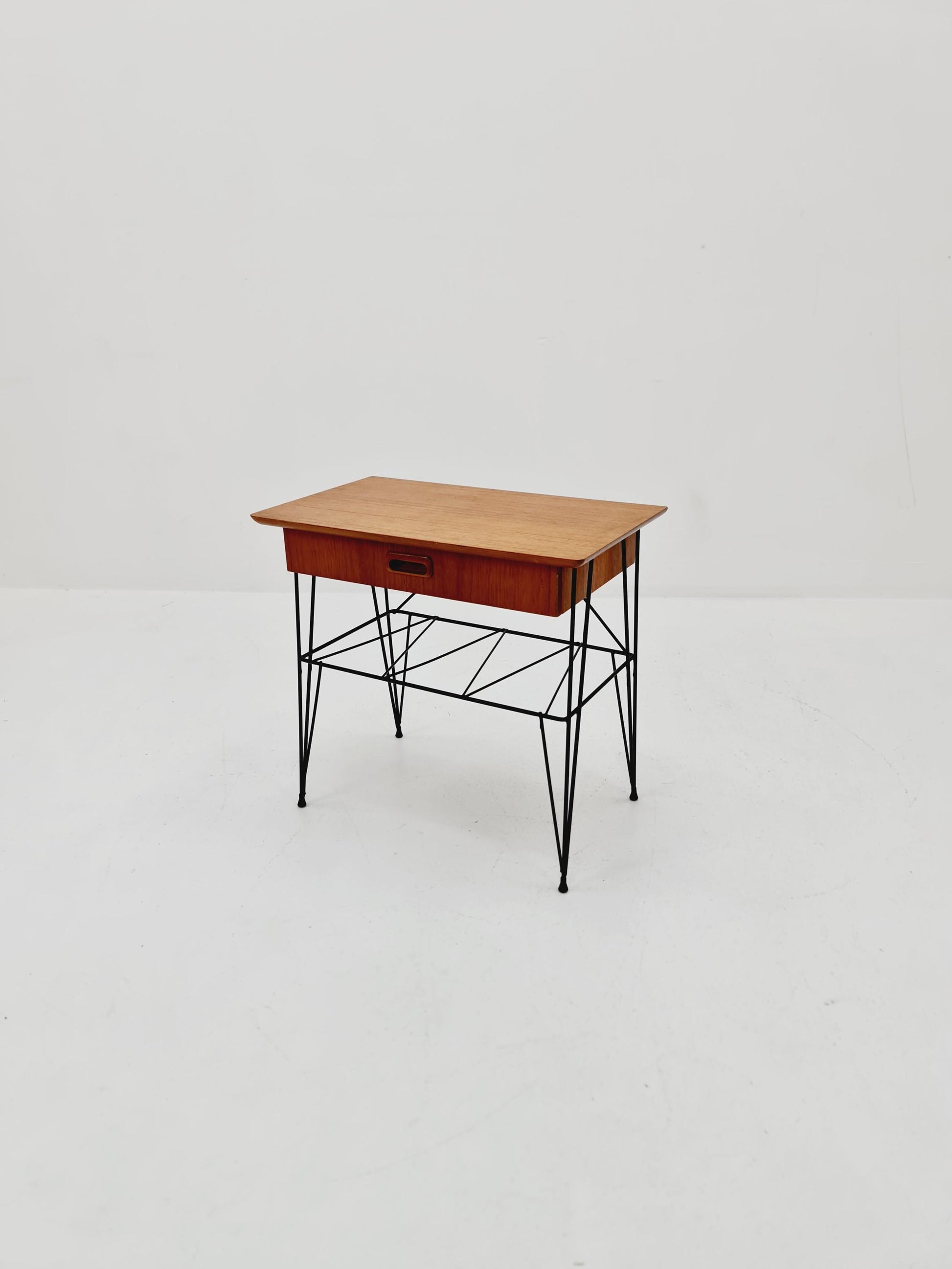 Midcentury swedish teak Vintage Side table/ Bedside table, 1960s