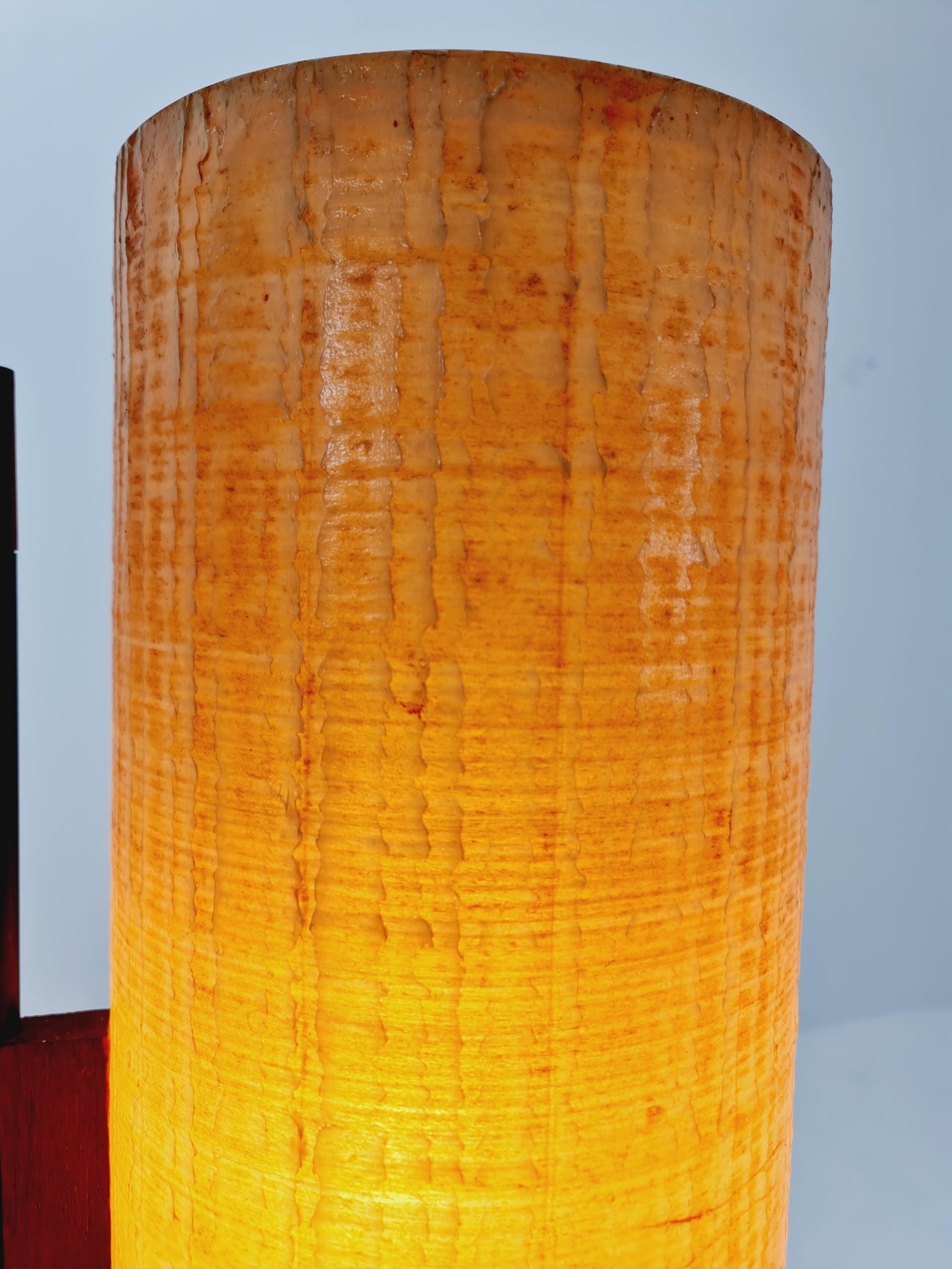 Rare Midcentury Danish floor lamp teak & fiberglass 1960s
