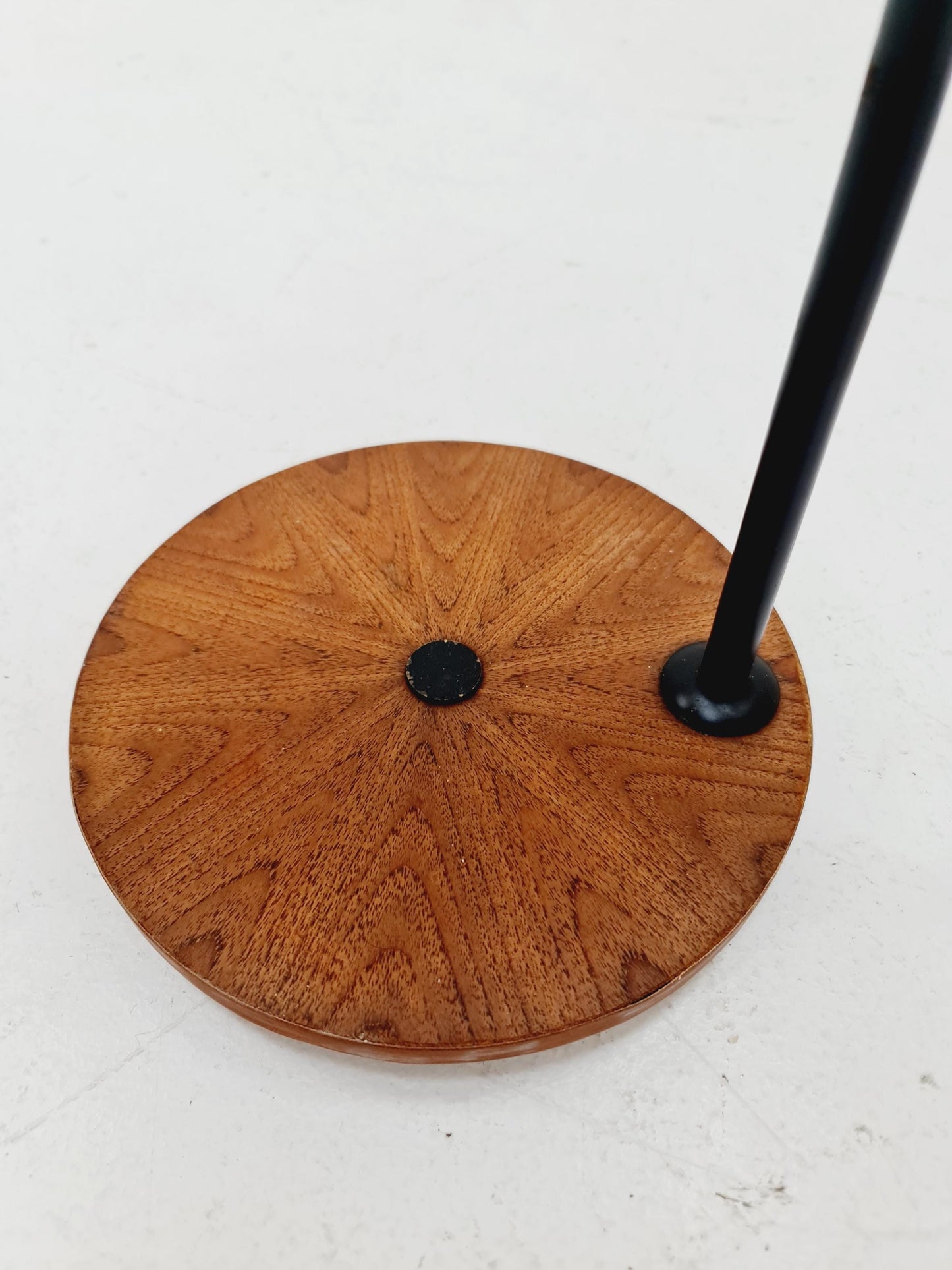 Rare Midcentury Danish floor lamp teak & fiberglass 1960s