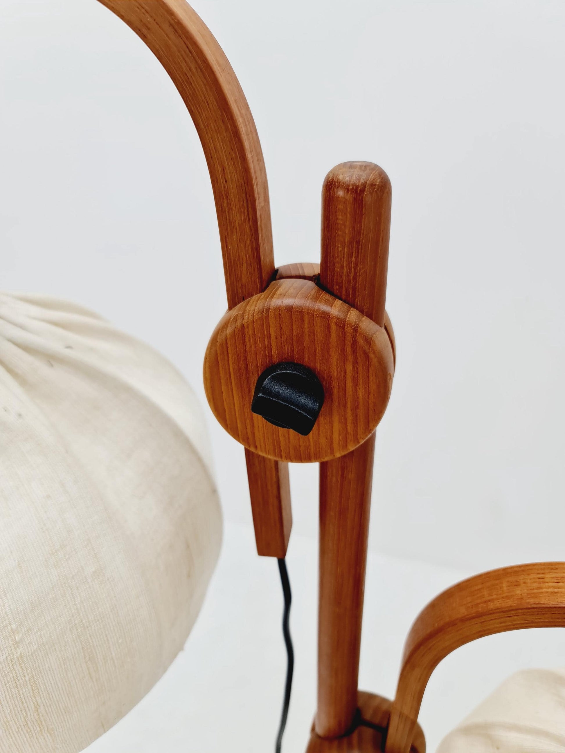 Vintage Danish Teak floor lamp by DOMUS 1970s